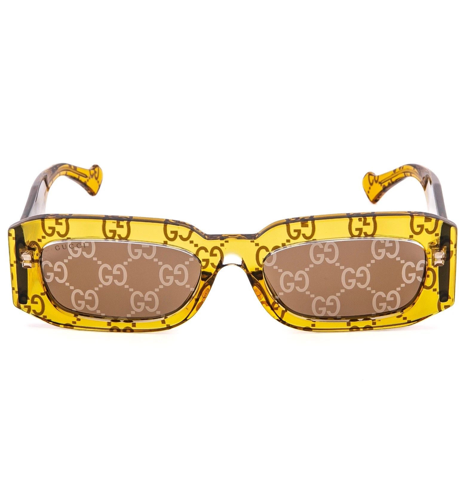 Gucci GUCCI 1426 Crystal Yellow GG Logo Gg1426S Sunglasses 007 Size ONE SIZE - 5 Thumbnail