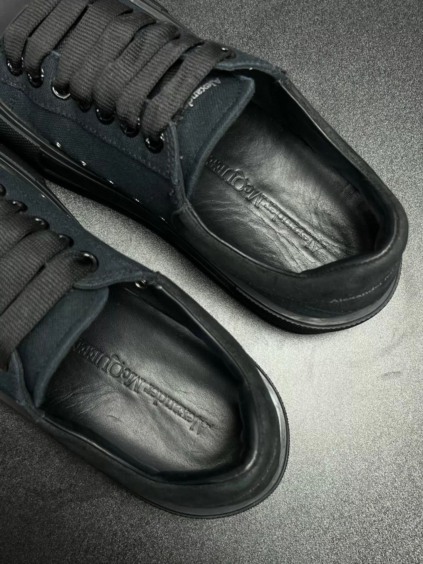 Alexander McQueen MCQ Deck Low-Top Sneakers Black Size 40 Size US 7 / EU 40 - 4 Thumbnail