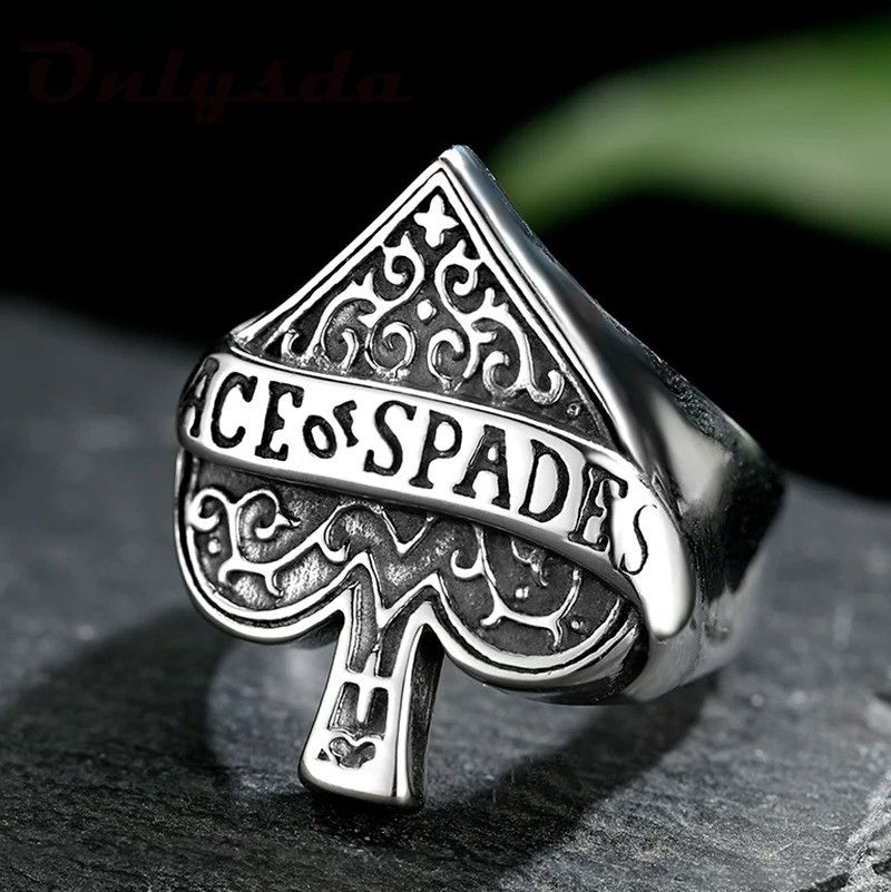 Jewelry Spade A Magician Playing Card Ring Size ONE SIZE - 1 Thumbnail