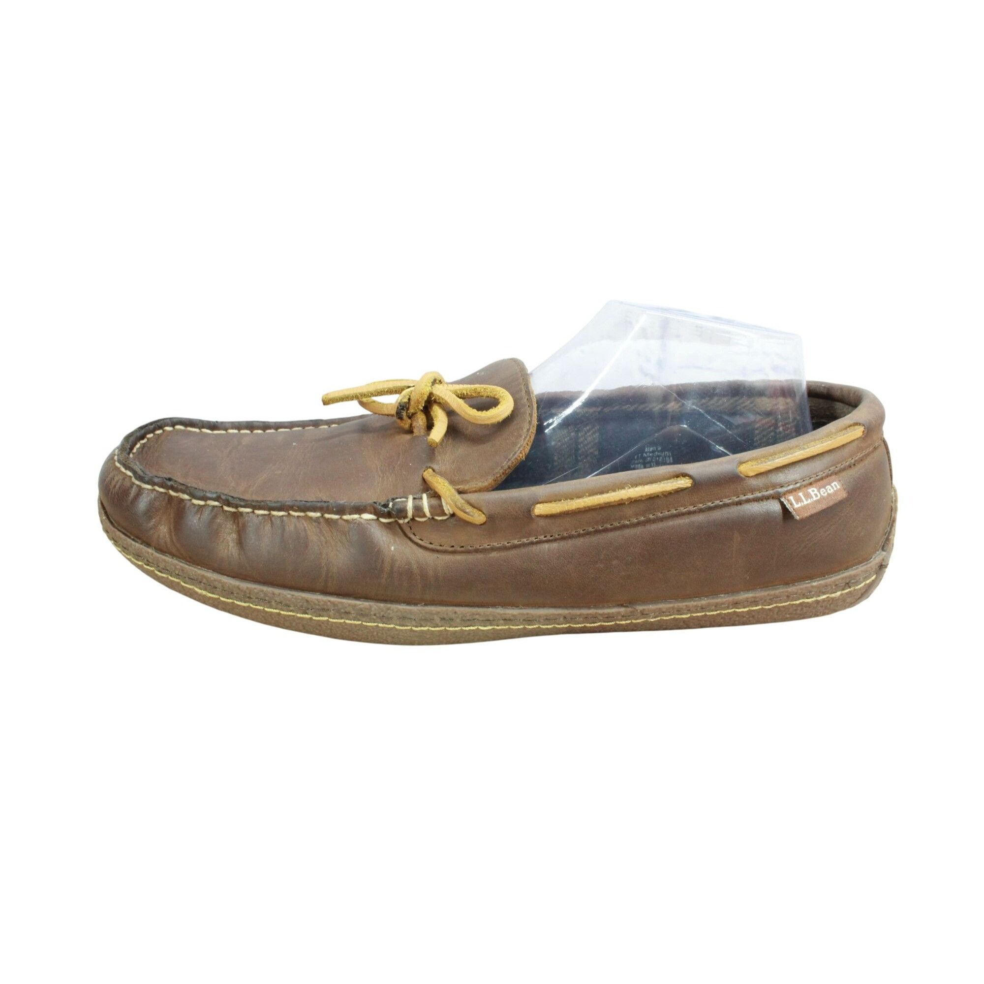 L.L. Bean LL Bean Men's Brown Leather Flannel Lined Classic Style Hand Size US 11 / EU 44 - 1 Thumbnail