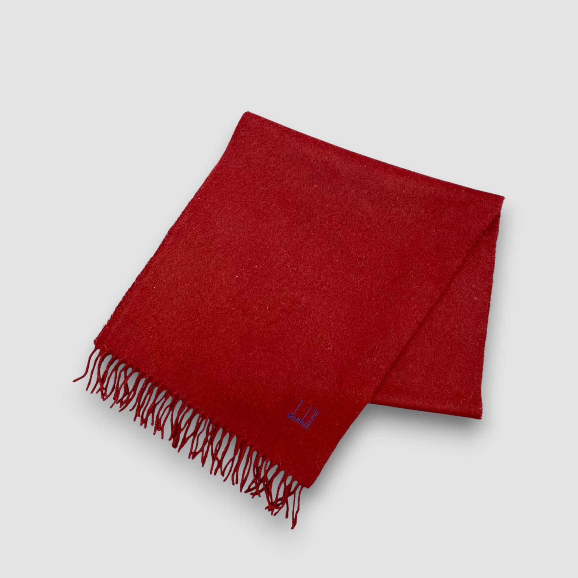 Alfred Dunhill Vintage Dunhill Scarf Muffler Wool Cashmere Fringe Scarves Size ONE SIZE - 3 Thumbnail