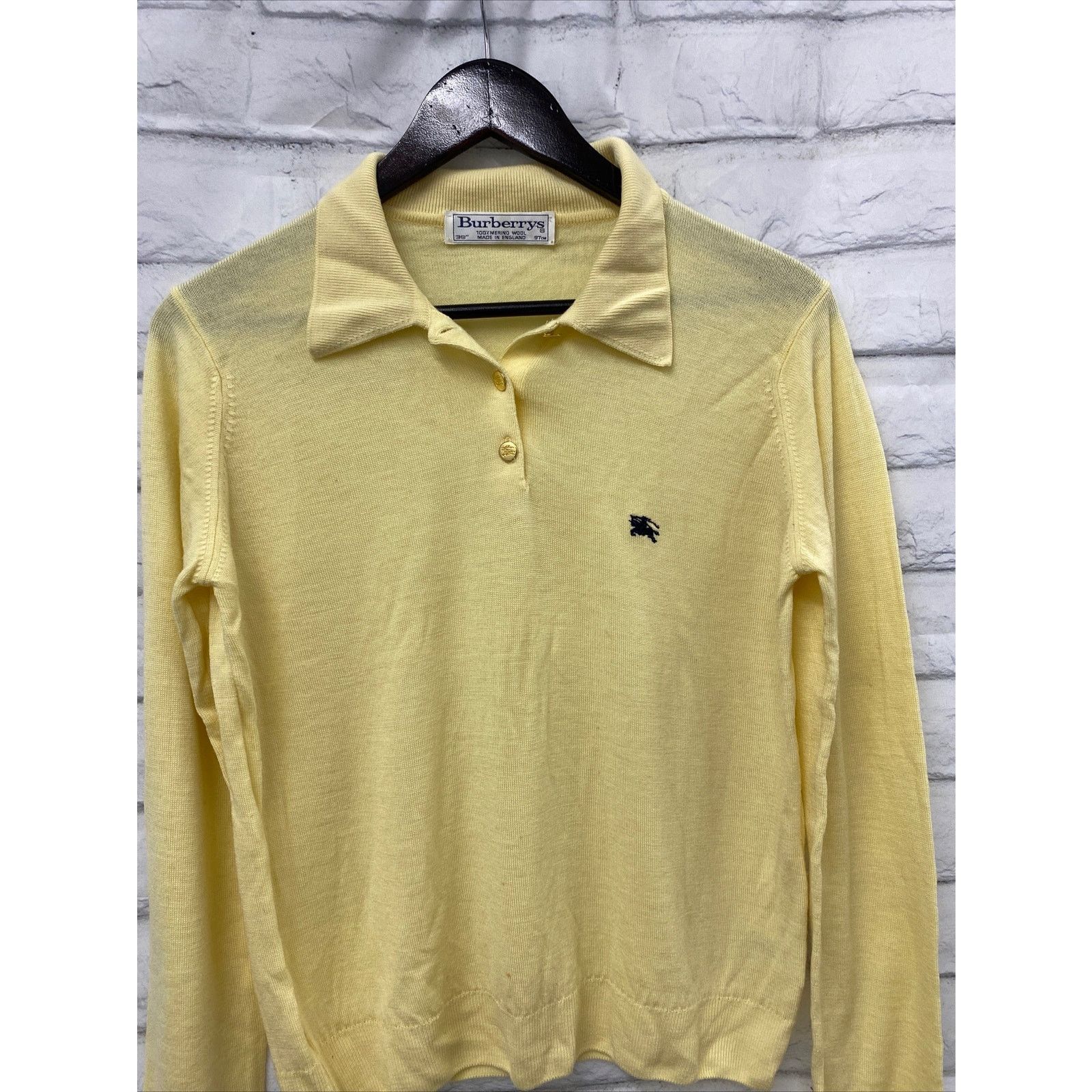 Burberry Burberry Marino Wool Sweater Made in England 38” Small Size S / US 4 / IT 40 - 1 Thumbnail