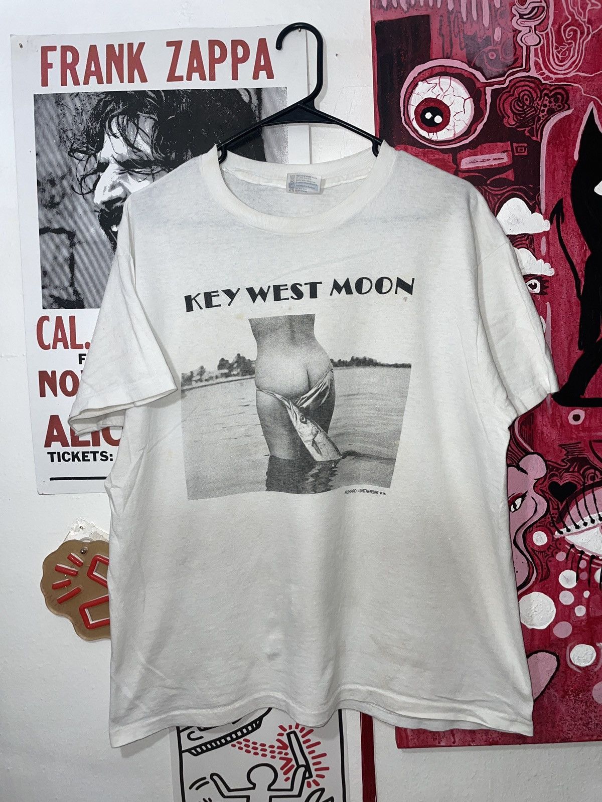 Vintage 1986 KEY WEST MOON GRAPHIC SHIRT Size US XL / EU 56 / 4 - 1 Thumbnail