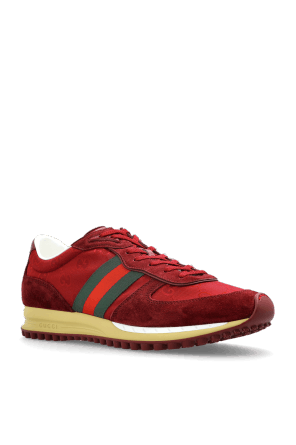 Gucci o1mt1gz0226 Men's Gucci Re-Motion Sneakers in Burgundy Size US 8.5 / EU 41-42 - 4 Thumbnail