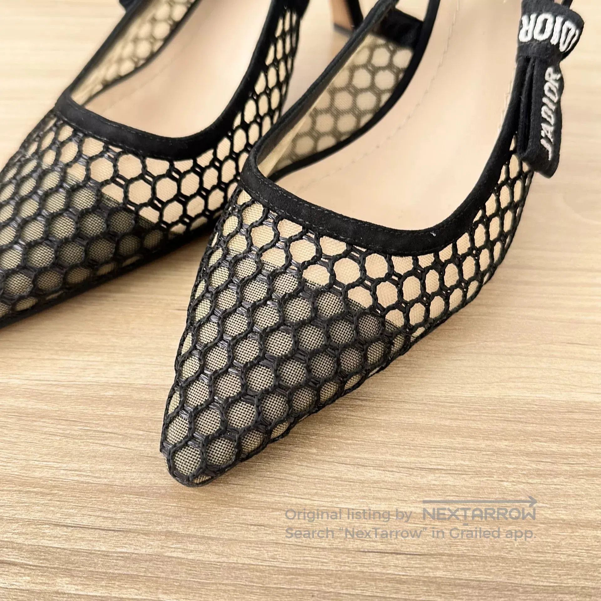 Dior Dior Mesh Kitten Heel Pumps Size 38. Size US 7 / IT 37 - 8 Thumbnail