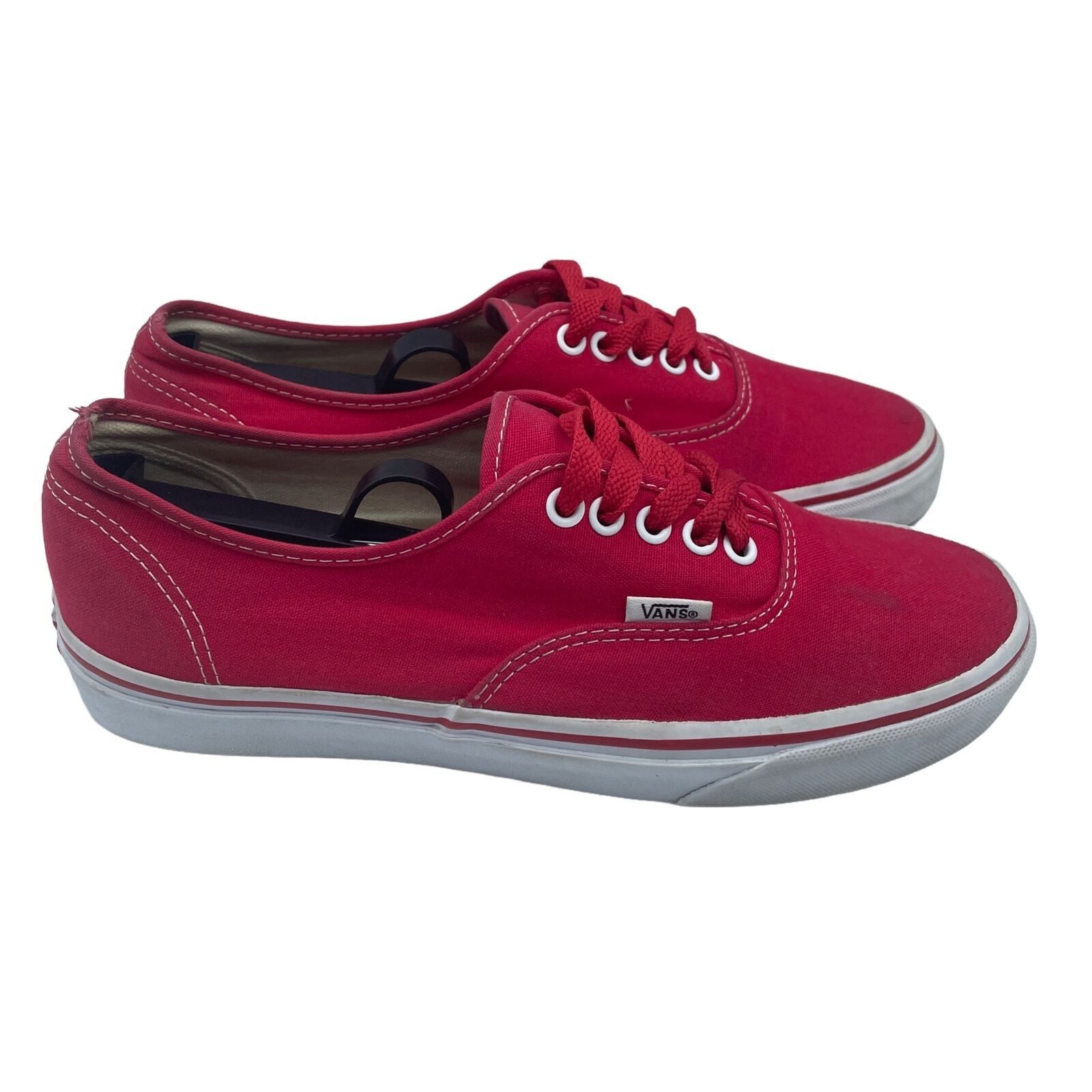 Vans Vans Authentic Low Red Canvas Shoes Skateboard Casual Mens 8 Size US 8 / EU 41 - 2 Thumbnail