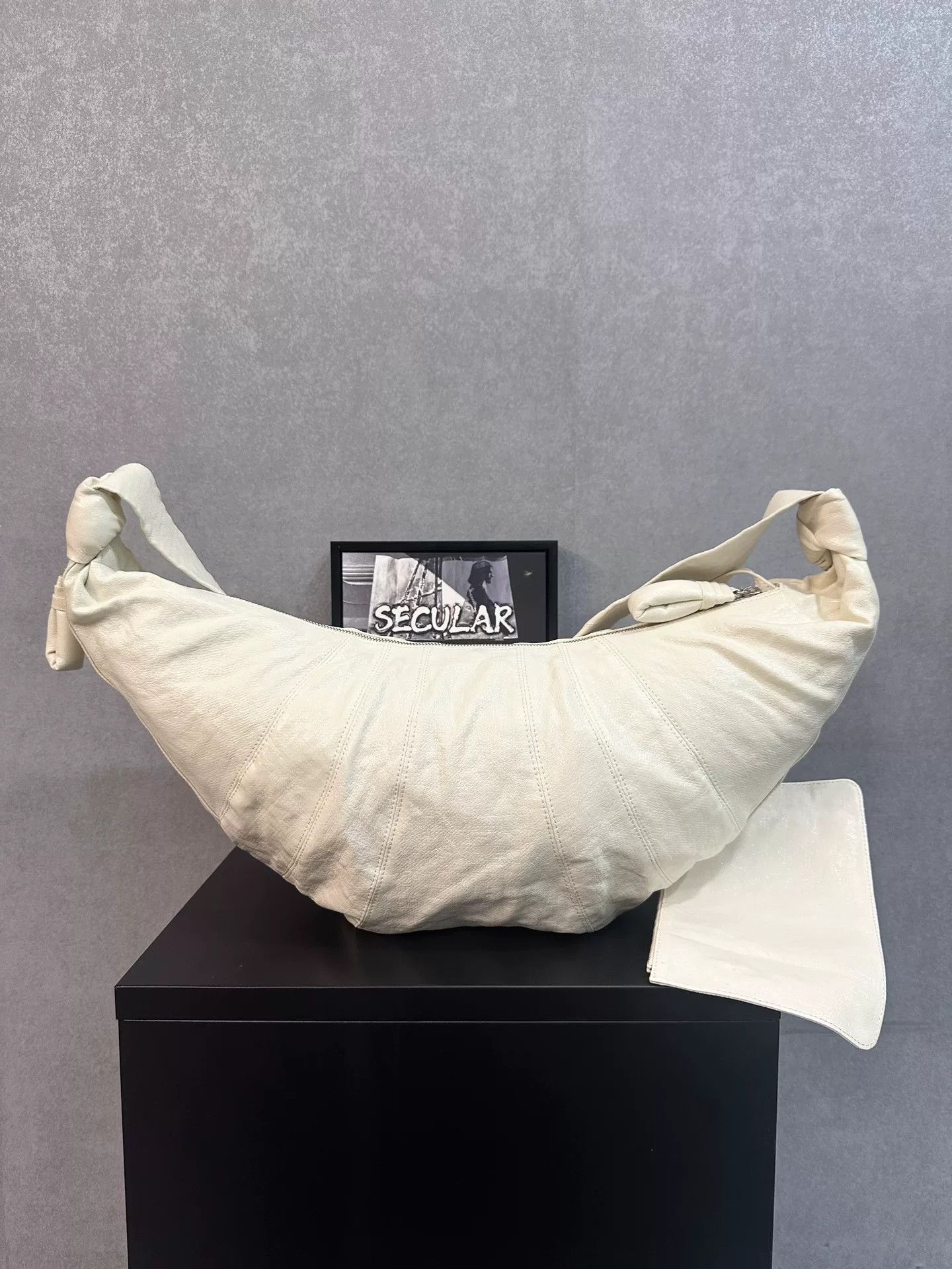 Lemaire Lemaire Large Coated Cotton Croissant Bag Size ONE SIZE - 1 Thumbnail