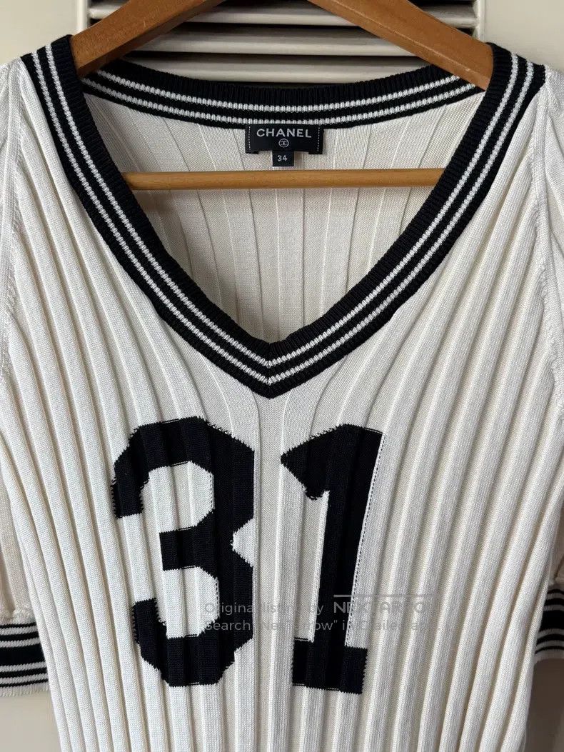 Chanel Chanel Classic No. 31 knitted short sleeves Size XXS / US 00 / IT 34 - 6 Thumbnail