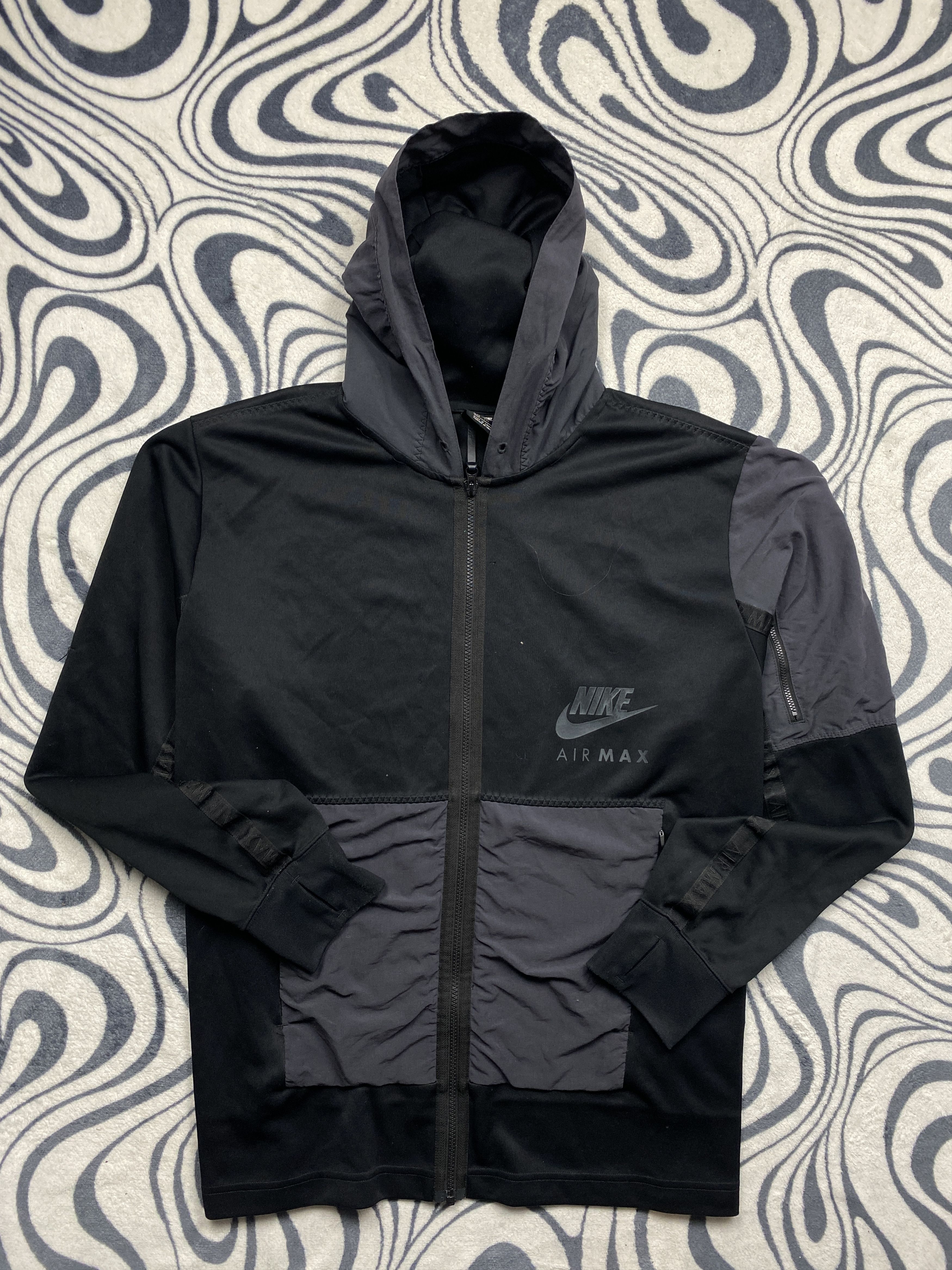 Nike Nike Airmax Mens Zip Hoodie Y2K nylon pockets Size US XXL / EU 58 / 5 - 1 Thumbnail