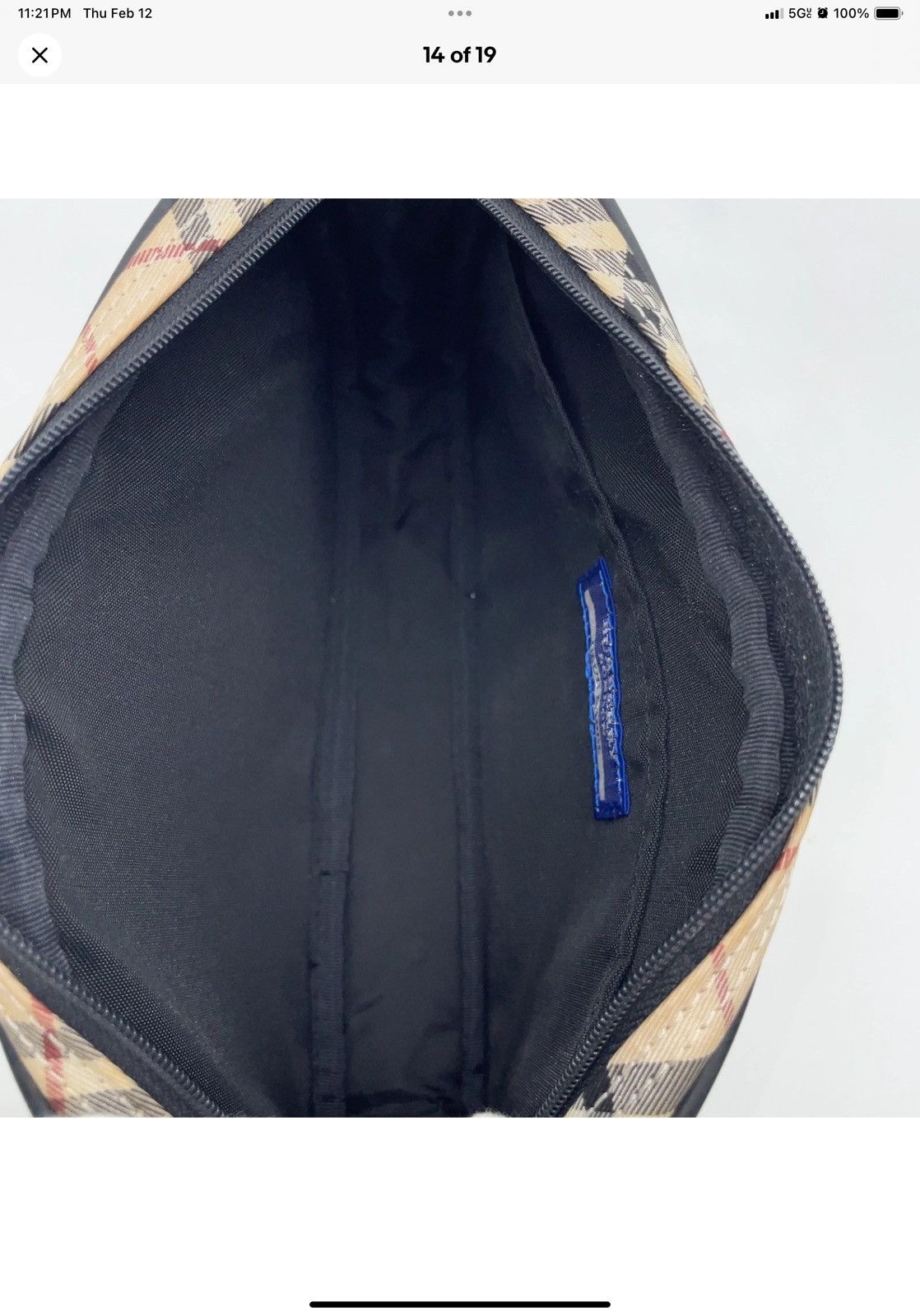 Burberry 👝👝👝👝Mini Vintage BURBERRY👝👝👝👝!!! Size ONE SIZE - 10 Thumbnail