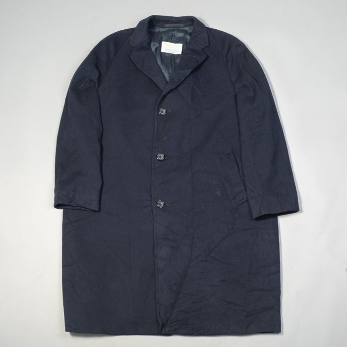 Aquascutum Aquascutum Vintage Wool Coat Navy Blue | Grailed