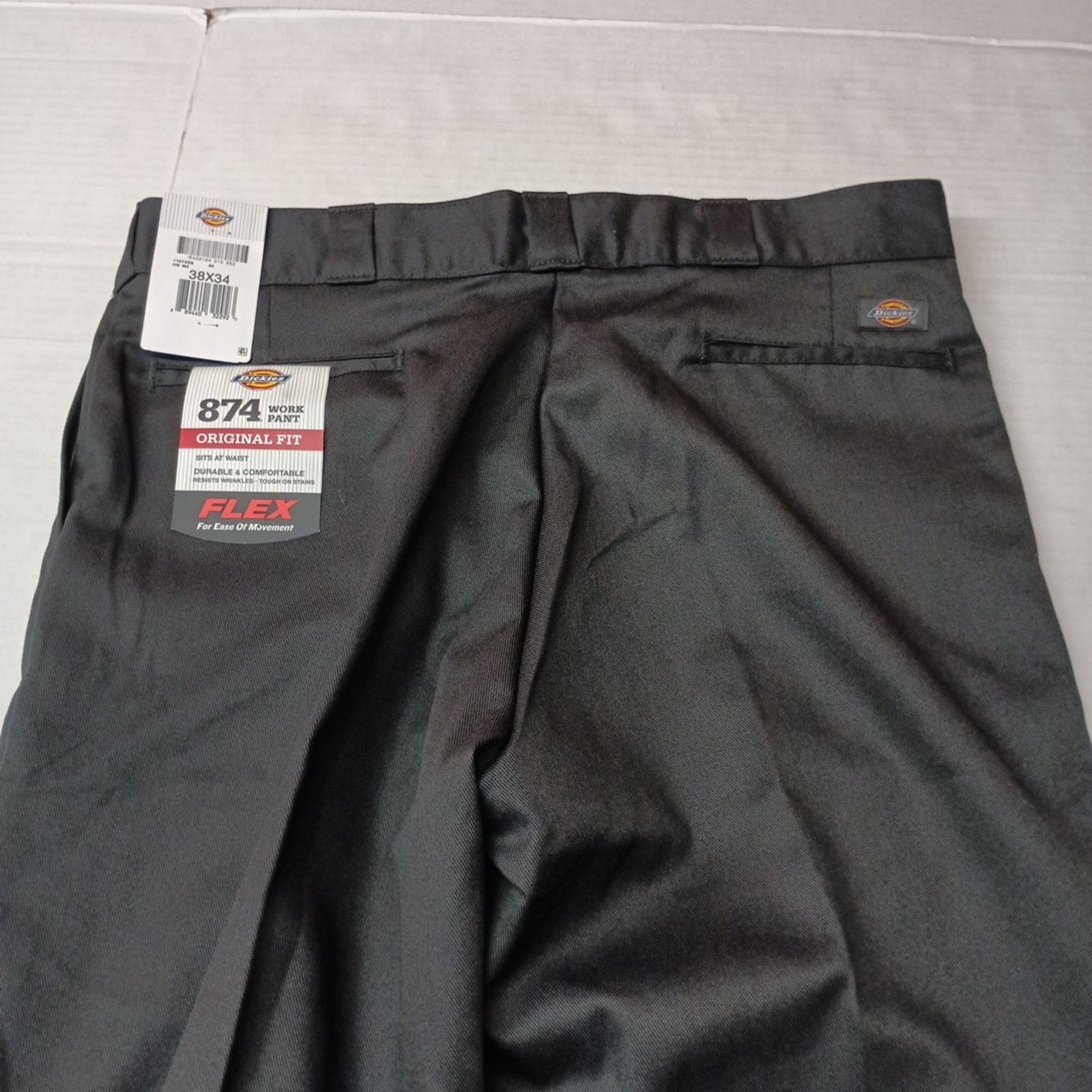 Dickies Dickies 874 Mens Original Fit Classic Work Pants 38x34 Black Size US 38 / EU 54 - 7 Thumbnail