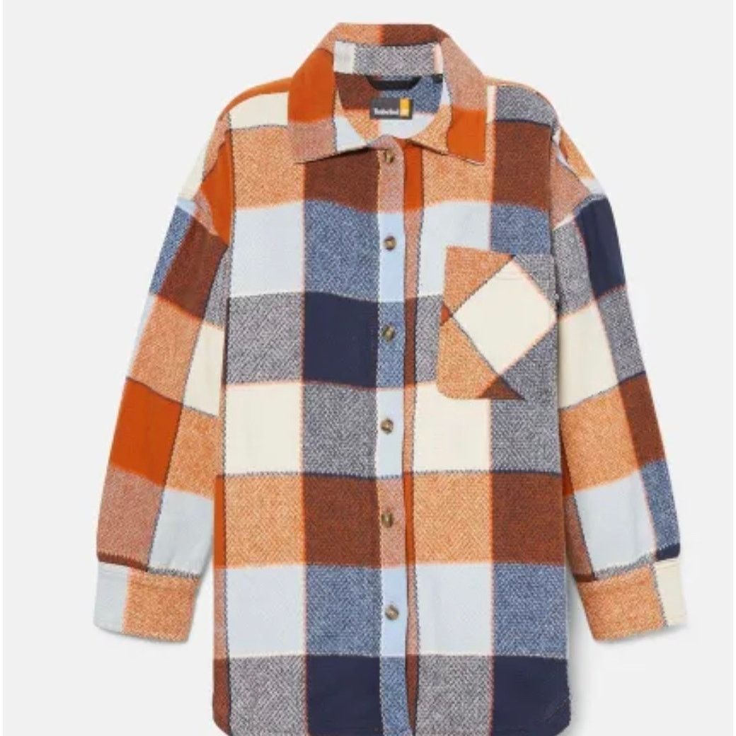 Timberland Timberland Women's Oversized Flannel Shirt Size XL / US 12-14 / IT 48-50 - 1 Thumbnail