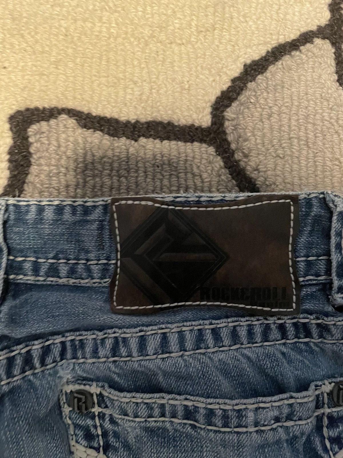 Rock & Republic Rock&Roll jeans cowboy denim double barrel Size US 33 - 11 Thumbnail