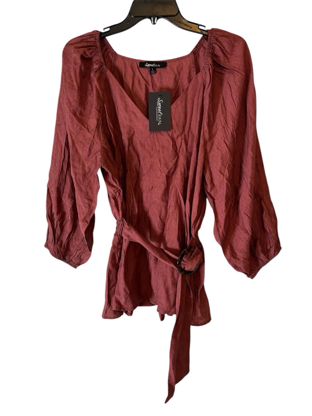 Designer Sweet Rain Blouse Sz L NWT Size L / US 10 / IT 46 - 1 Thumbnail