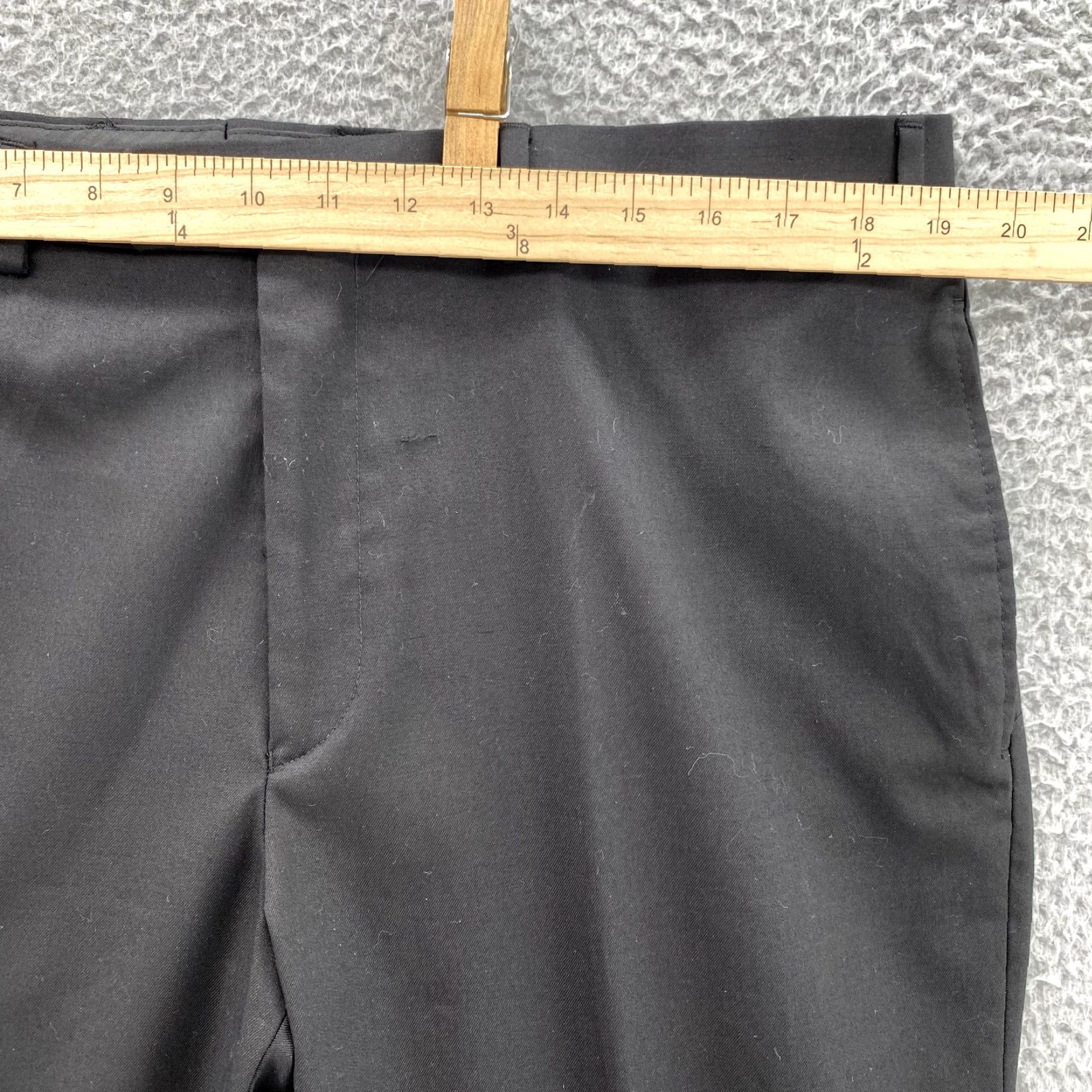 Ralph Lauren VTG Lauren Ralph Lauren Dress Pants Mens 38x31 Dress Pants Classic City Slacks 90s Wedding Mens Black Color Pattern Solid Size US 31 - 2 Thumbnail
