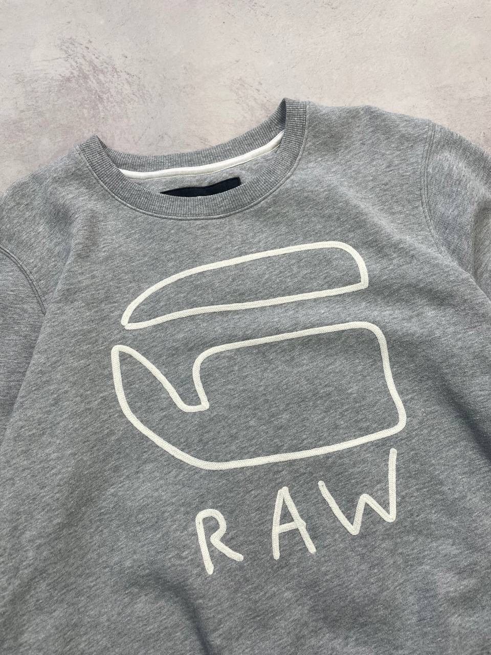 G-Star × Japanese Brand × Vintage Vintage G Star Raw Logo Sweatshirt Y2K Size US L / EU 52-54 / 3 - 2 Thumbnail