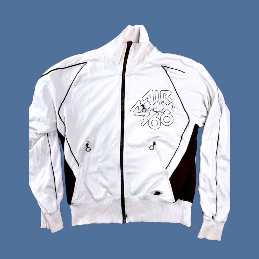 Nike × Vintage NIKE ROGER FEDERER WHITE WIMBLEDON 2012 FULL ZIP