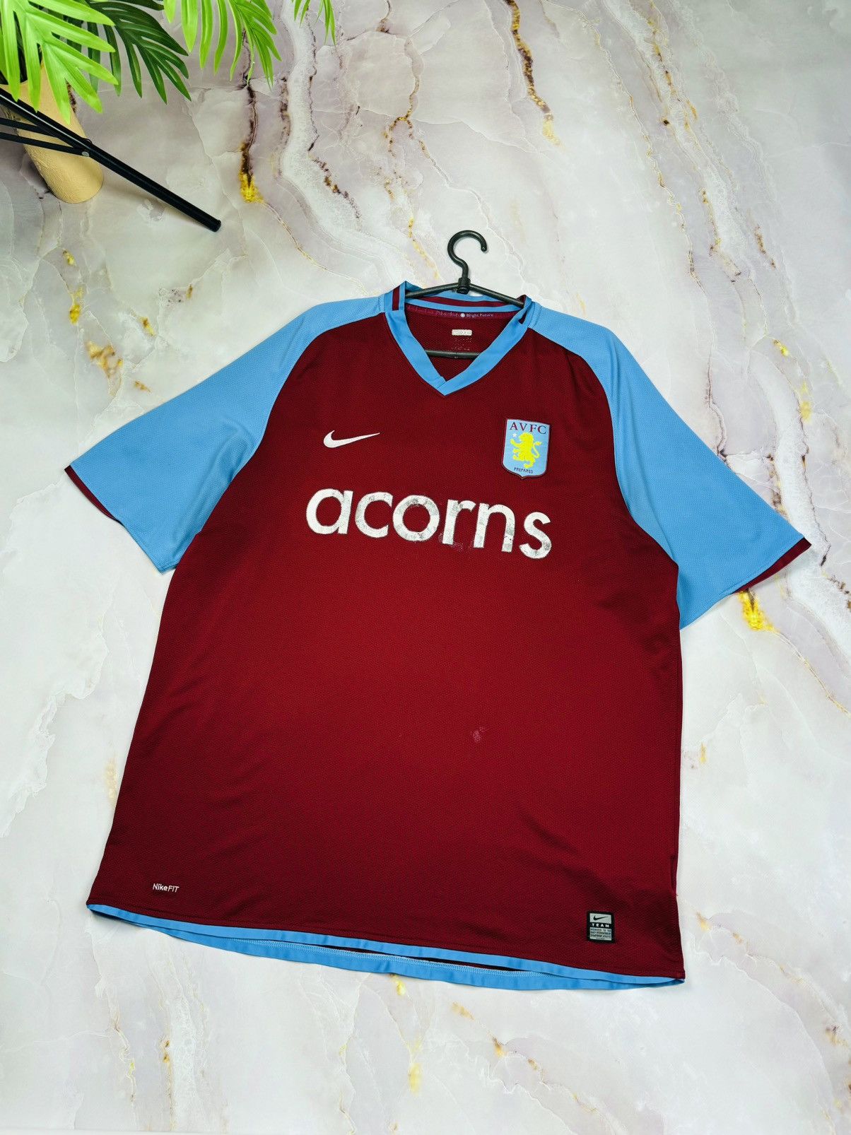 Other ASTON VILLA 2008/2009 HOME FOOTBALL SHIRT NIKE SOCCER JERSEY Size US XXL / EU 58 / 5 - 22 Thumbnail