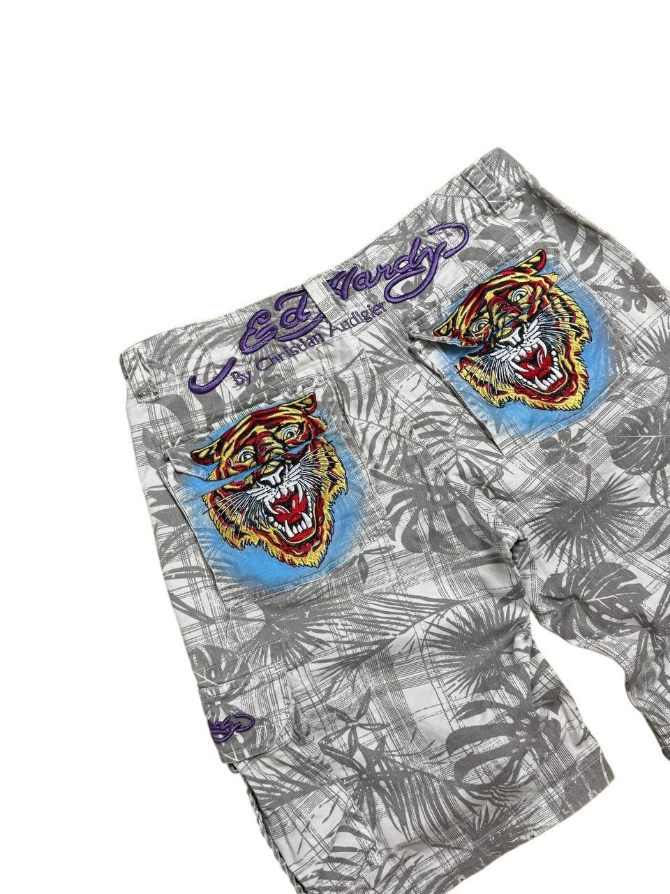Christian Audigier Vintage🔥 Ed Hardy Shorts by Cristian Audigier Size US 34 / EU 50 - 2 Thumbnail