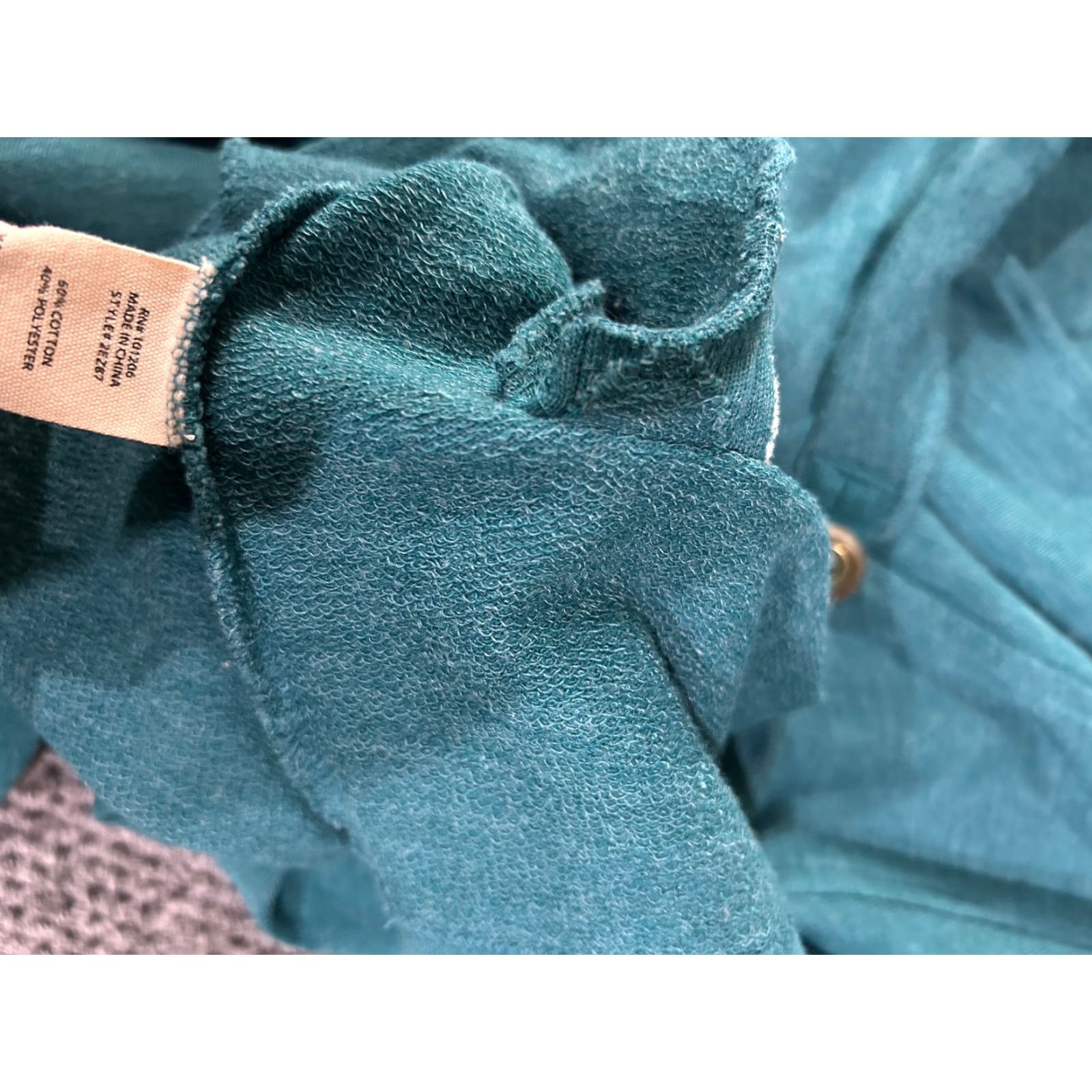 Soft Surroundings Soft Surroundings Blouse Shirt Womens Small Teal Long Sleeve Casual Knit Stretch Pullover Scoop Neck Regular Lightweight Classic Vintage: No Size S / US 4 / IT 40 - 6 Thumbnail