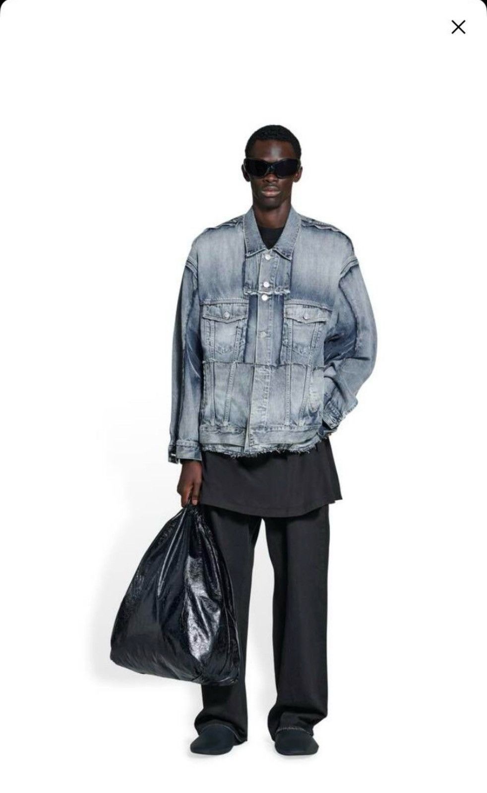 Balenciaga Balenciaga oversized cut up jacket | Grailed