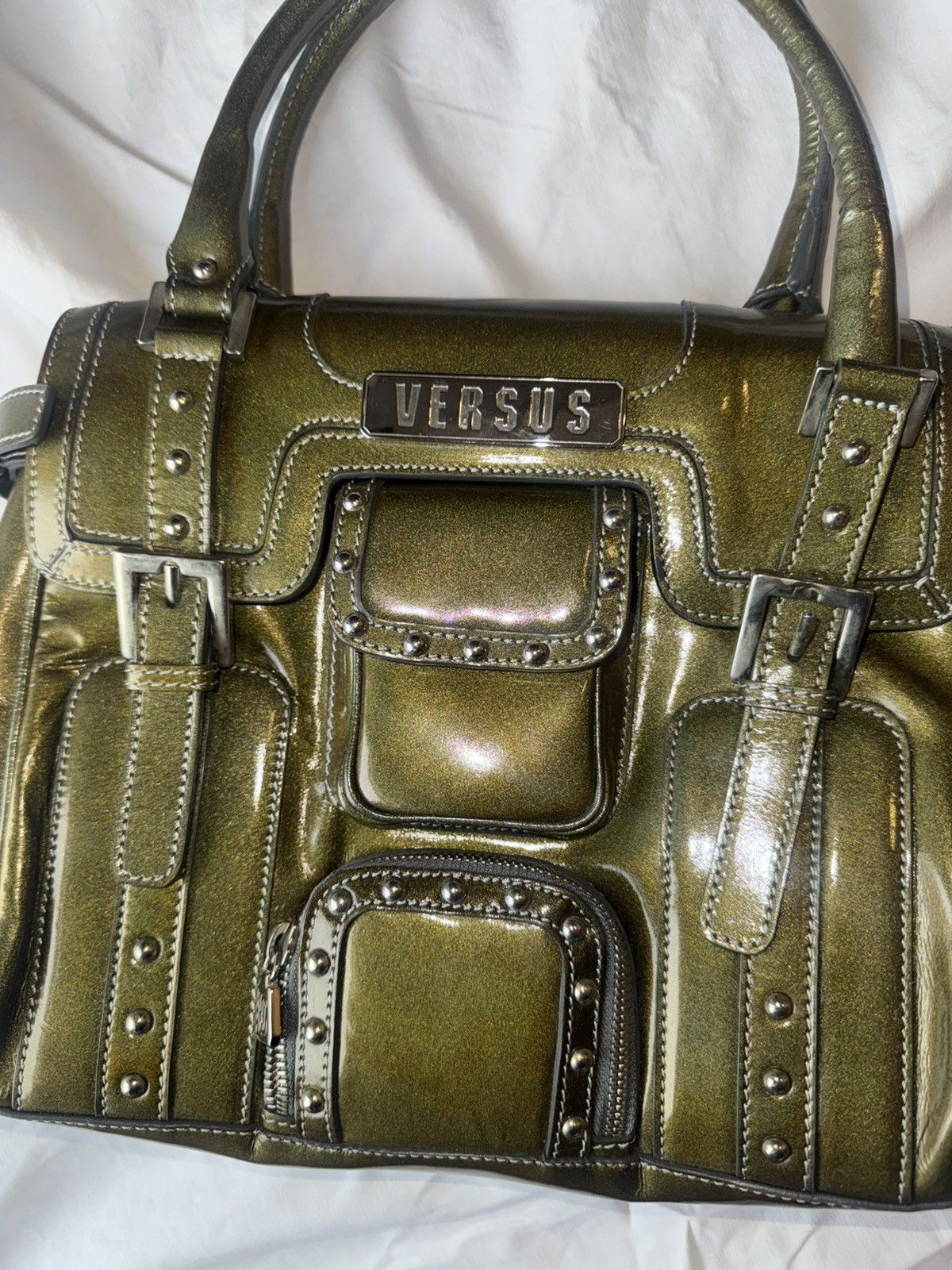 Versus Versace Versace Versus military bag in olive green Size ONE SIZE - 2 Thumbnail