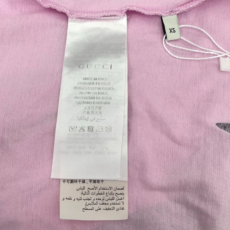 Gucci Gucci Pink logo skull print round-neck short-sleeved T-shir Size US XS / EU 42 / 0 - 6 Thumbnail