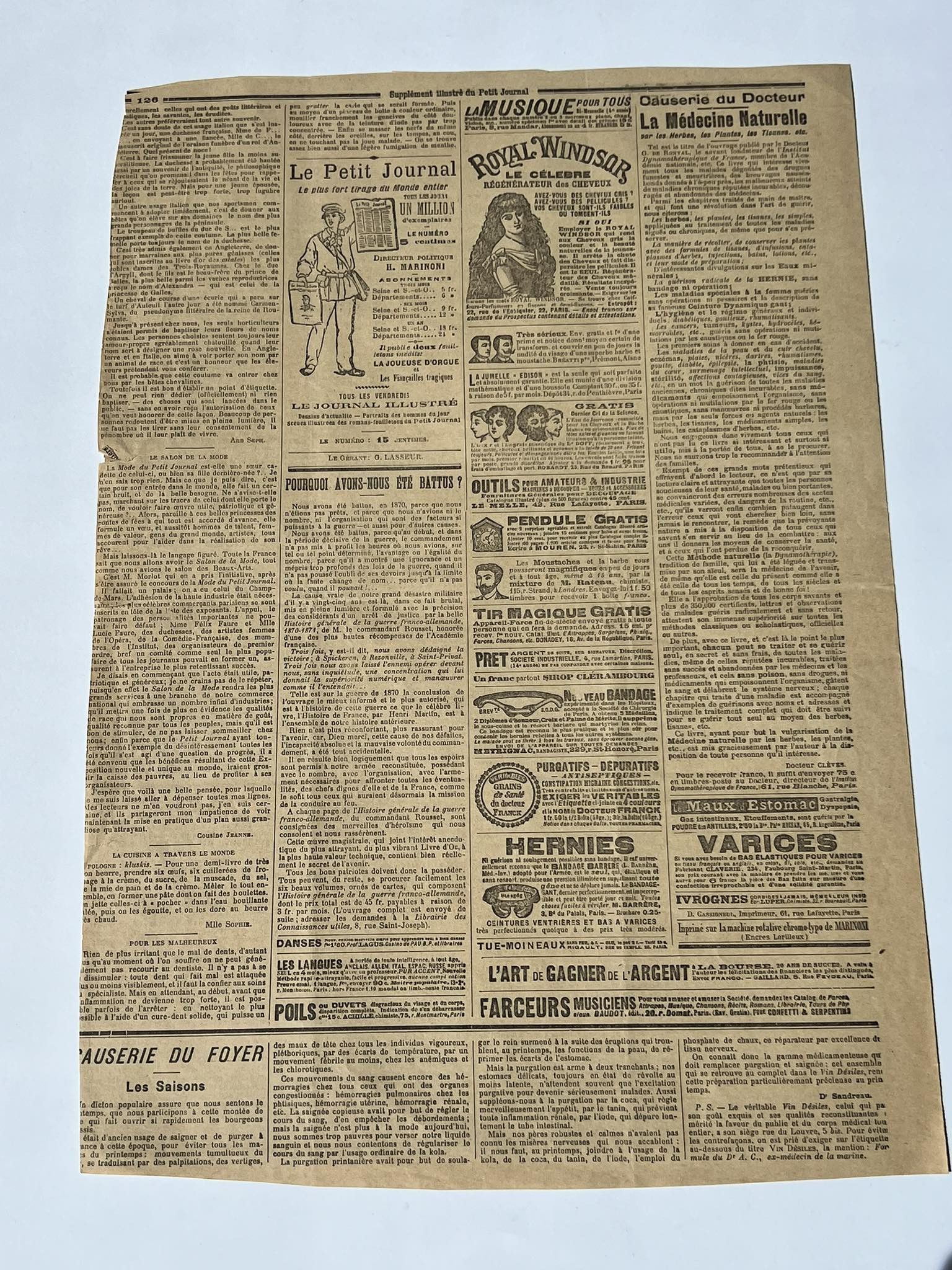 Other 1896 Le Petit Journal paper Newspaper France number 283 Size ONE SIZE - 6 Thumbnail