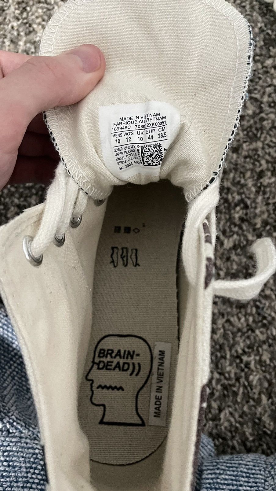 Brain Dead Braindead cow converse Size US 10 / EU 43 - 8 Thumbnail