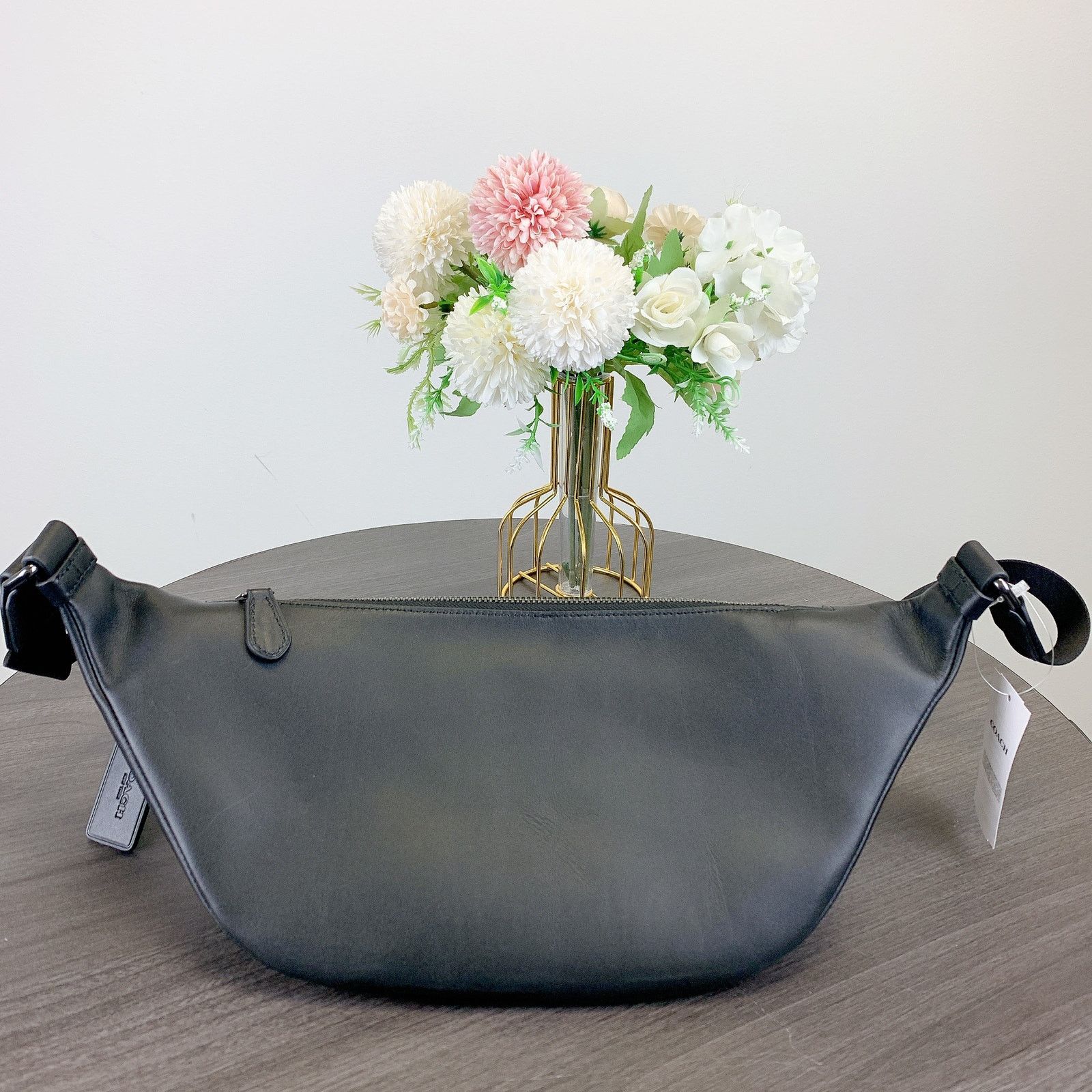 Coach Coach CV926 Warren Belt Bag Canvas IN Charcoal Black Size ONE SIZE - 3 Thumbnail