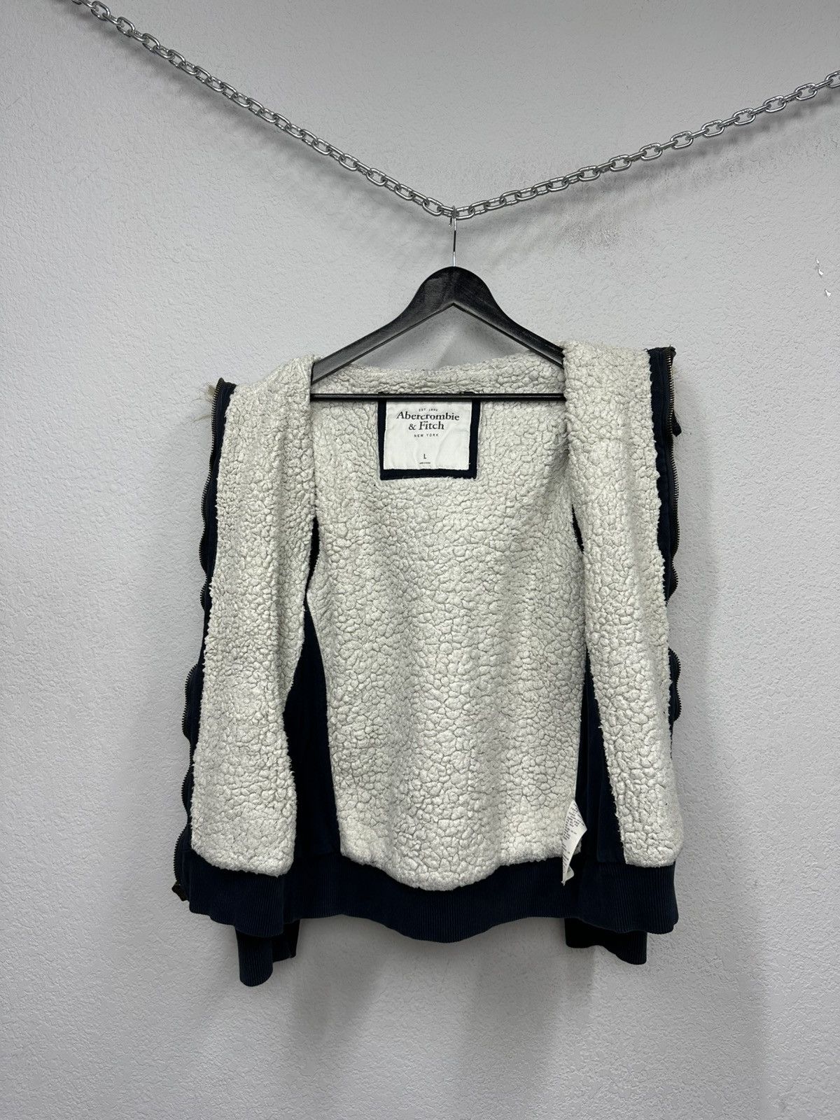 If Six Was Nine Vintage Abercrombie & Fitch Y2K Real Fur Hoodie Archival Size US L / EU 52-54 / 3 - 9 Thumbnail