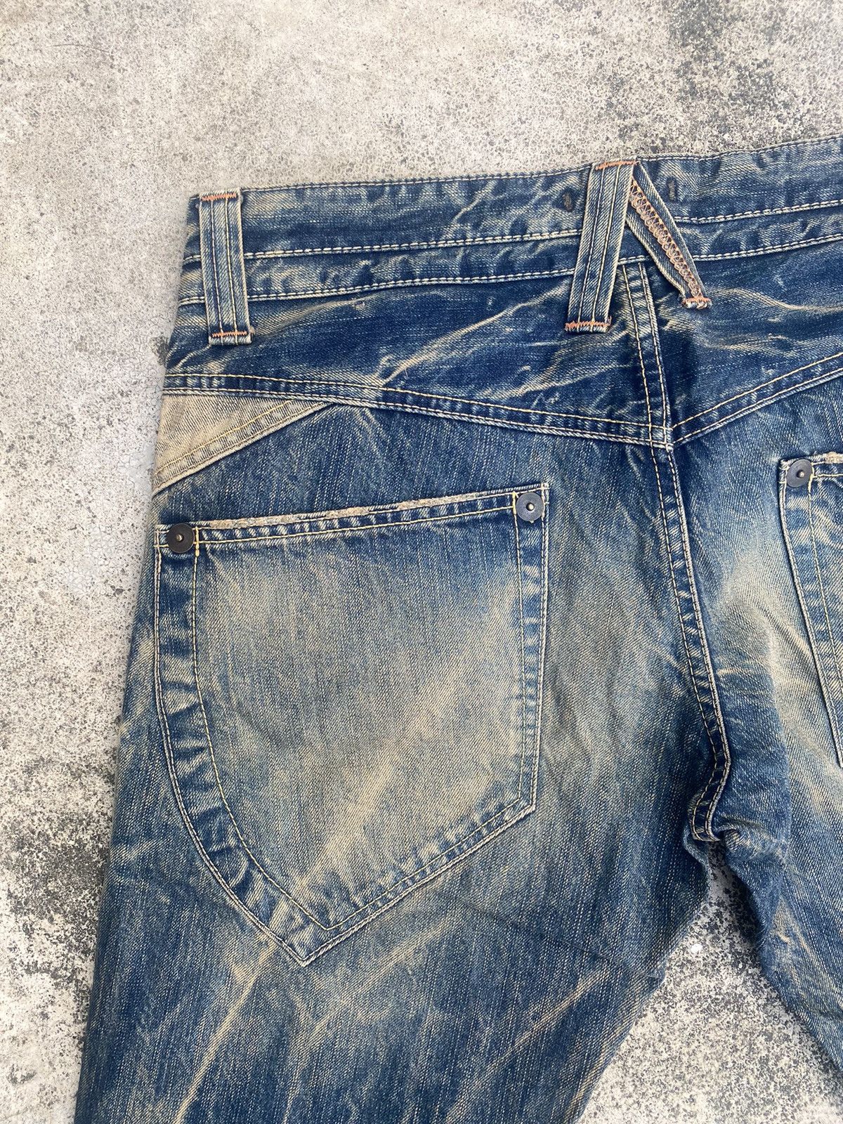 Japanese Brand Flare Jeans Blue Way Clawmark Bootcut Size US 33 - 20 Thumbnail