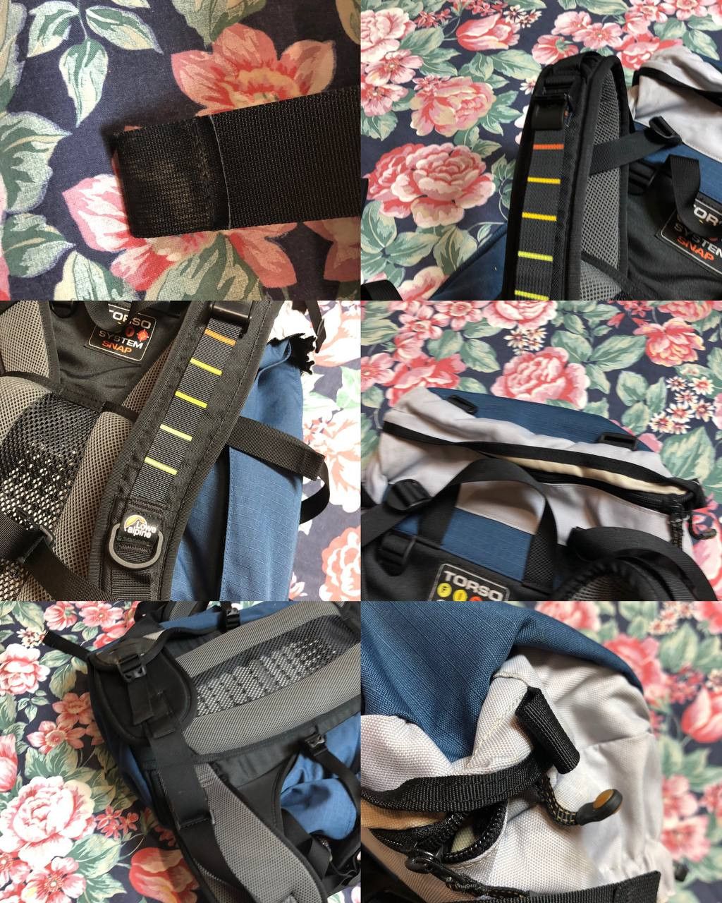 Vintage LOWE ALPINE Backpack Outdoor Hiking Pack - Blue Size ONE SIZE - 23 Thumbnail