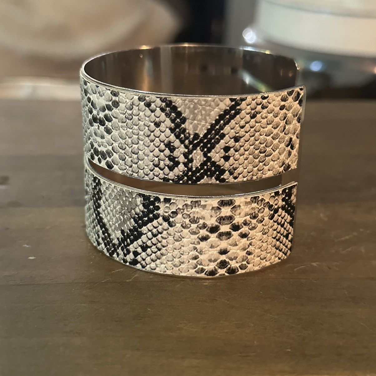 Other Snakeskin wide cuff bracelet Size ONE SIZE - 5 Thumbnail
