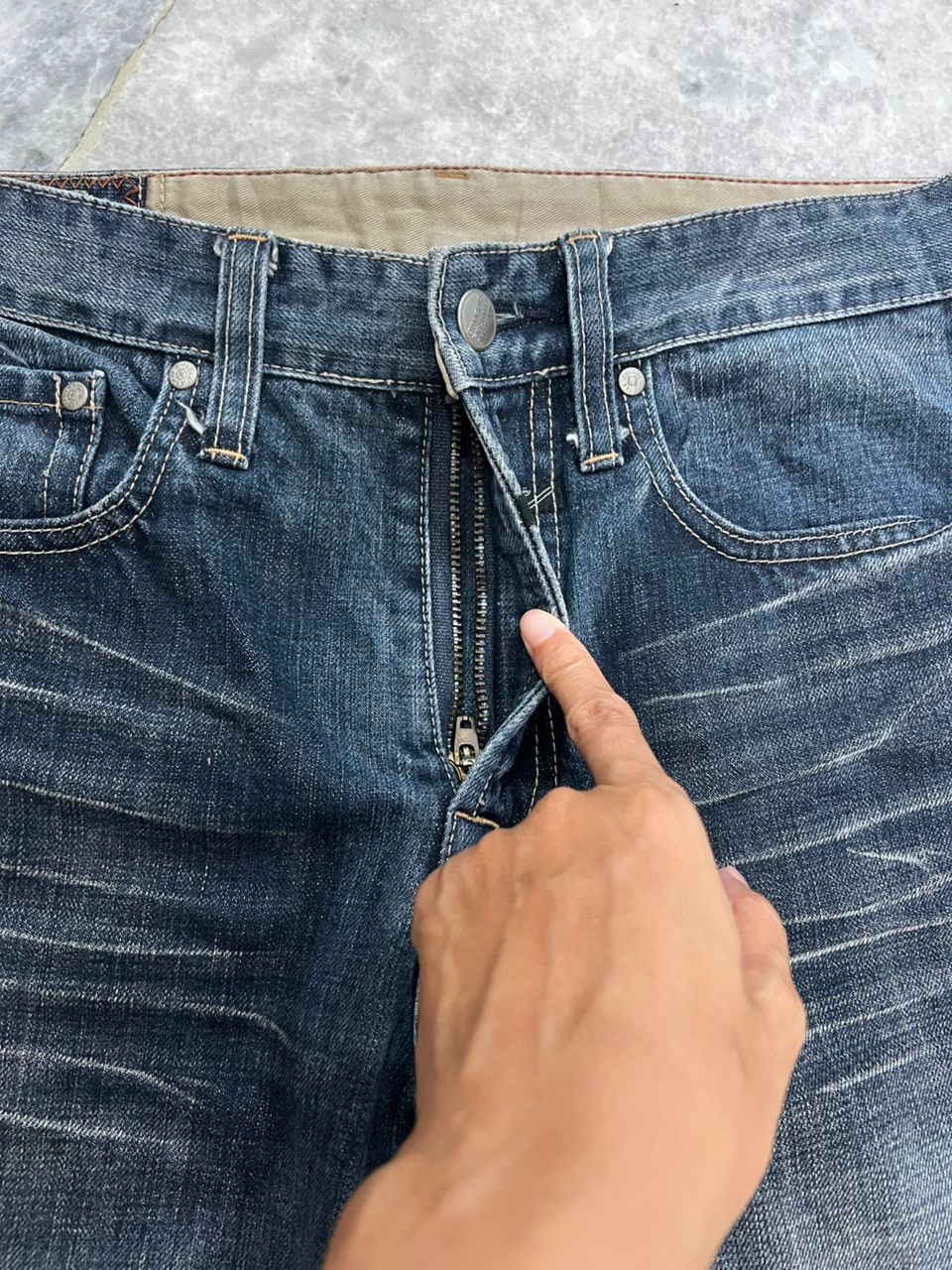 Marithe + Francois Girbaud Marithe Francois Girbaud Denim Jeans Size US 31 - 2 Thumbnail