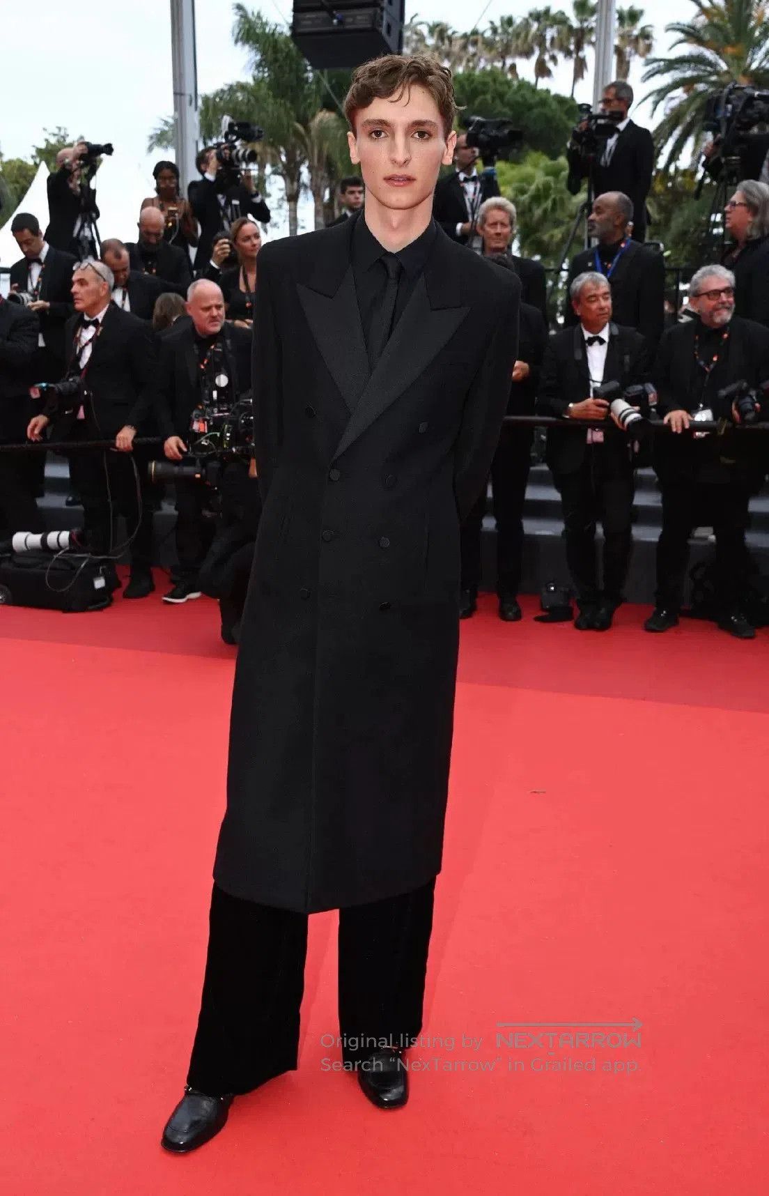 Saint Laurent Paris Saint Laurent Black Double-Breasted Coat. Size US S / EU 44-46 / 1 - 8 Thumbnail
