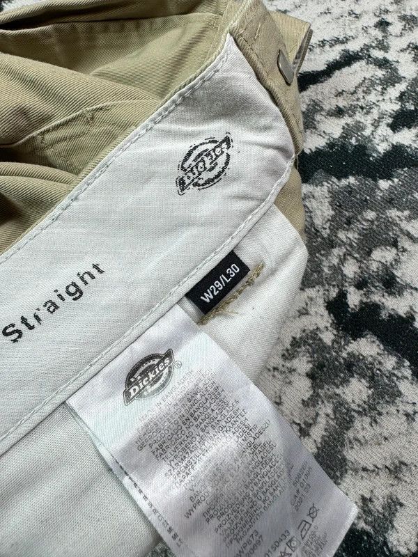 Dickies Dickies Beige Logo Chino Pants 29 x 30 Skate Size US 29 - 4 Thumbnail