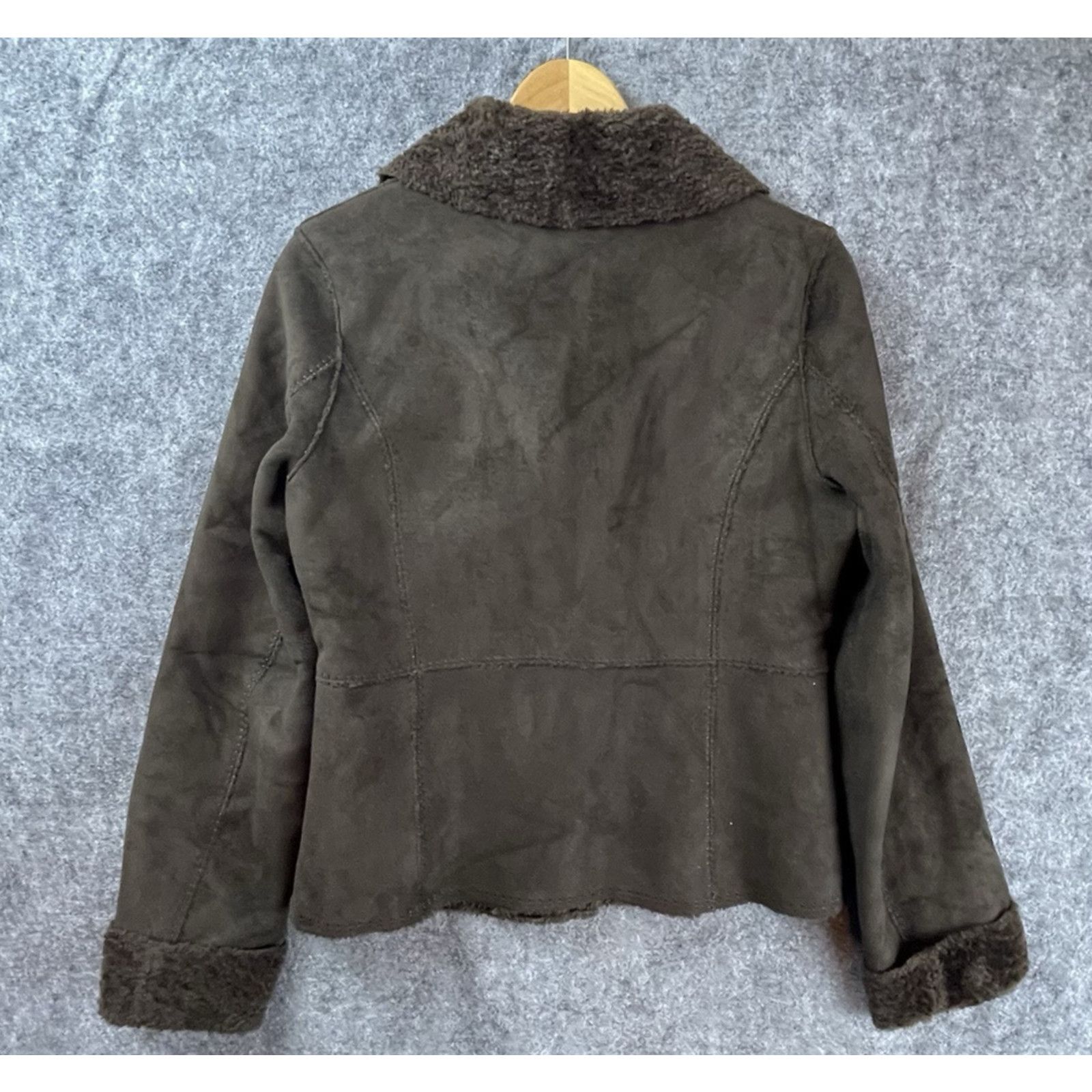 Wilsons Leather Wilsons Leather Jacket Womens M Faux Suede Toggle 90s Y2K Size M / US 6-8 / IT 42-44 - 2 Thumbnail