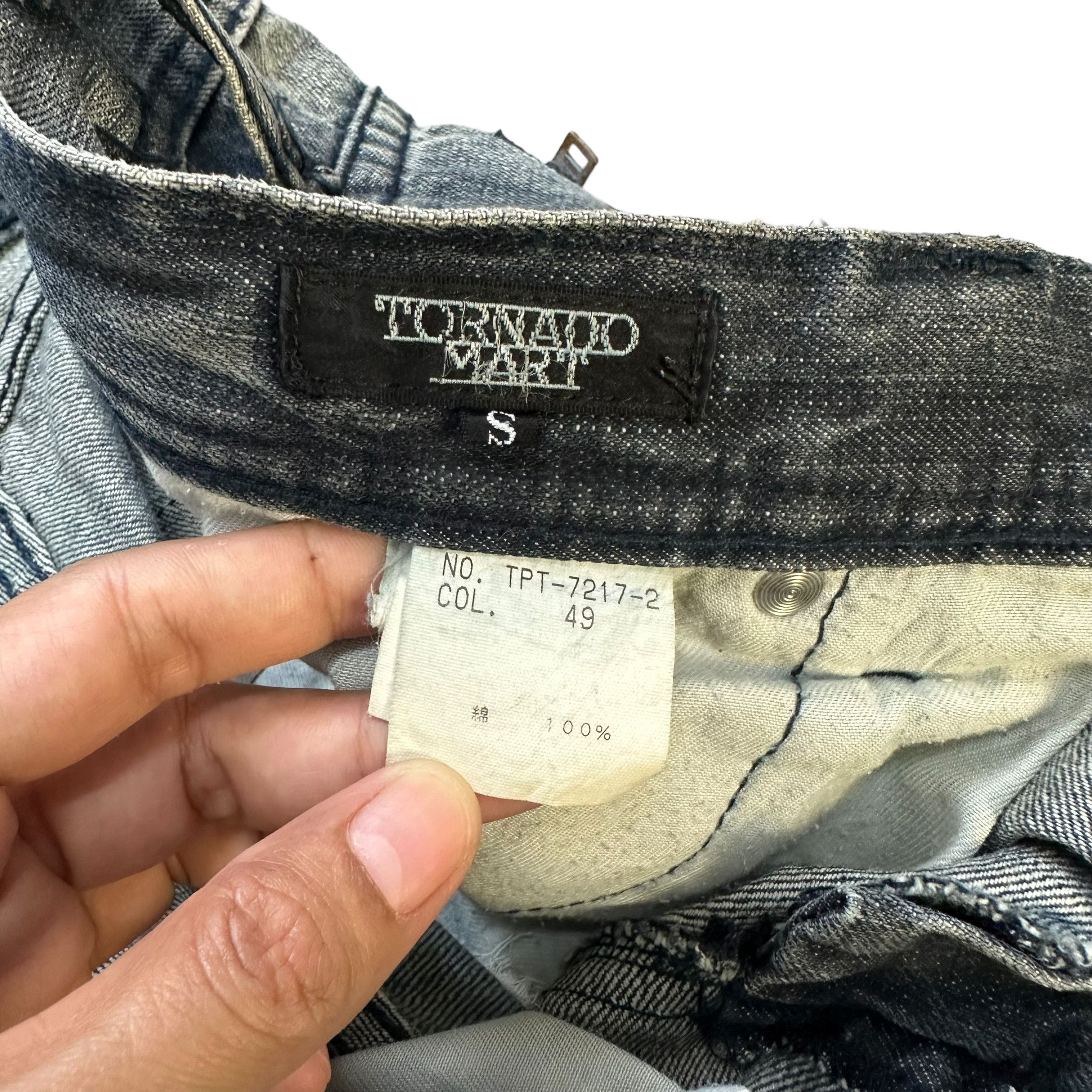 Japanese Brand TORNADO MART Very Nice Design Jeans Denim Pant #A44-1018 Size 33" - 8 Thumbnail