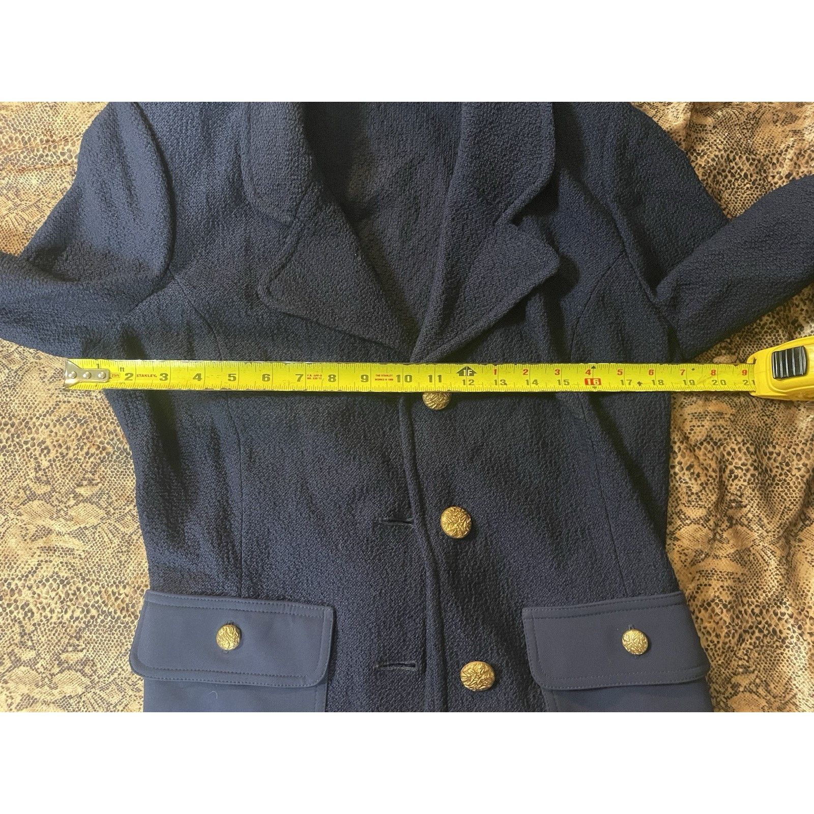 St. John St John Nautical Santana Knit Jacket Navy 12 Gold Buttons Size XL / US 12-14 / IT 48-50 - 5 Thumbnail