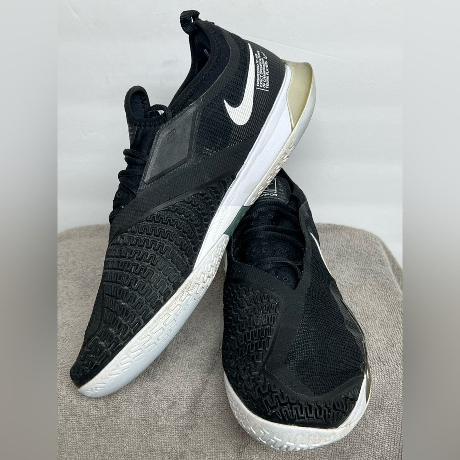Nike Nike React Vapor NXT HC Pickleball Tennis Shoes CV0724-002 Size US 12.5 / EU 45-46 - 4 Thumbnail