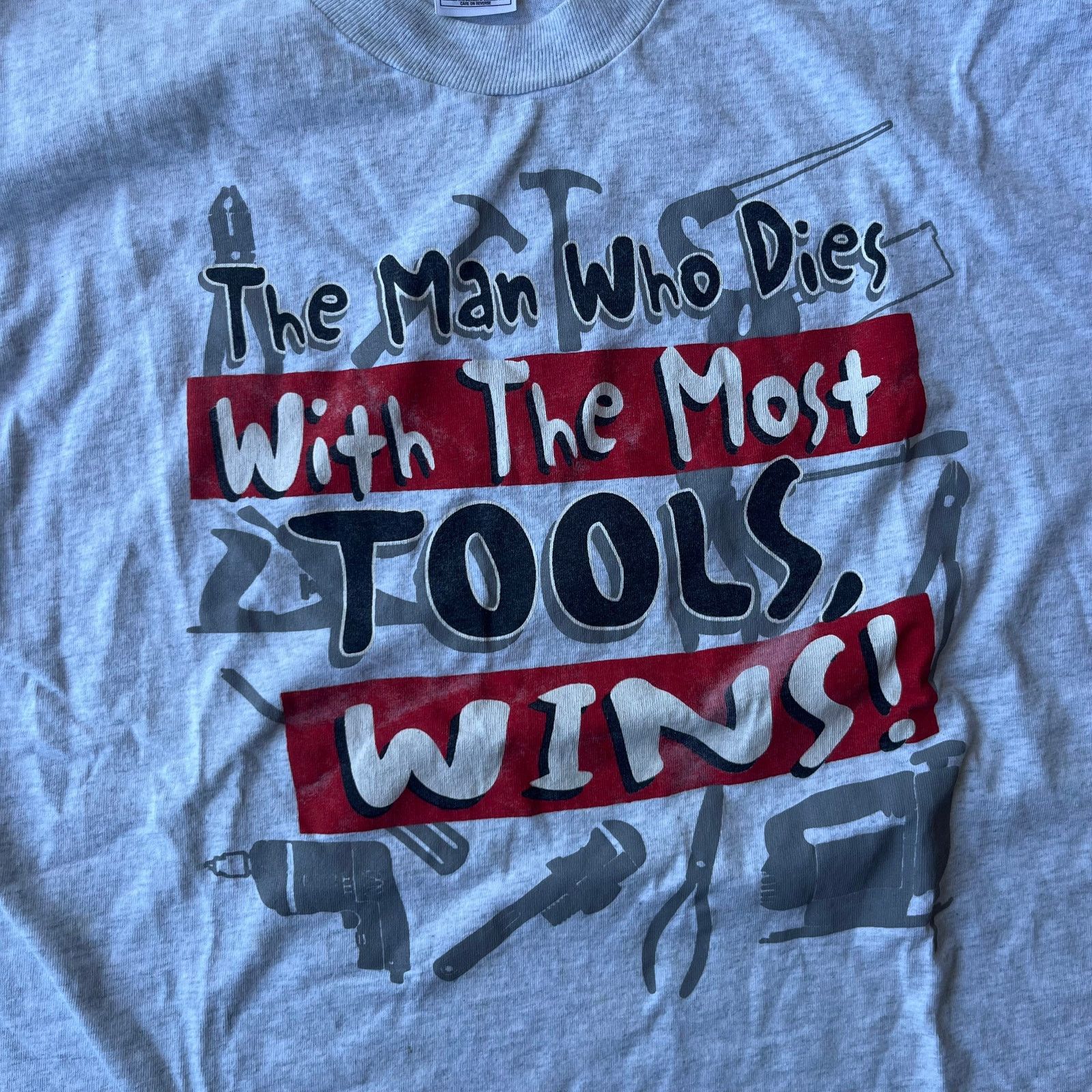 Vintage VINTAGE TOOLS SHIRT GRAPHIC TEE FUNNY PARODY HUMOR 00S XL Size US XL / EU 56 / 4 - 5 Thumbnail