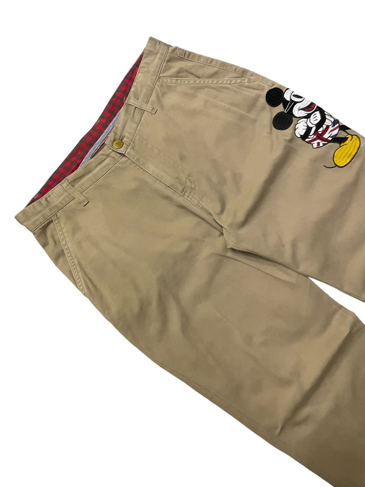 Dickies × Mickey Mouse Dickies X Mickey mouse embroidered khakis pants regular cut Size 29" - 6 Thumbnail