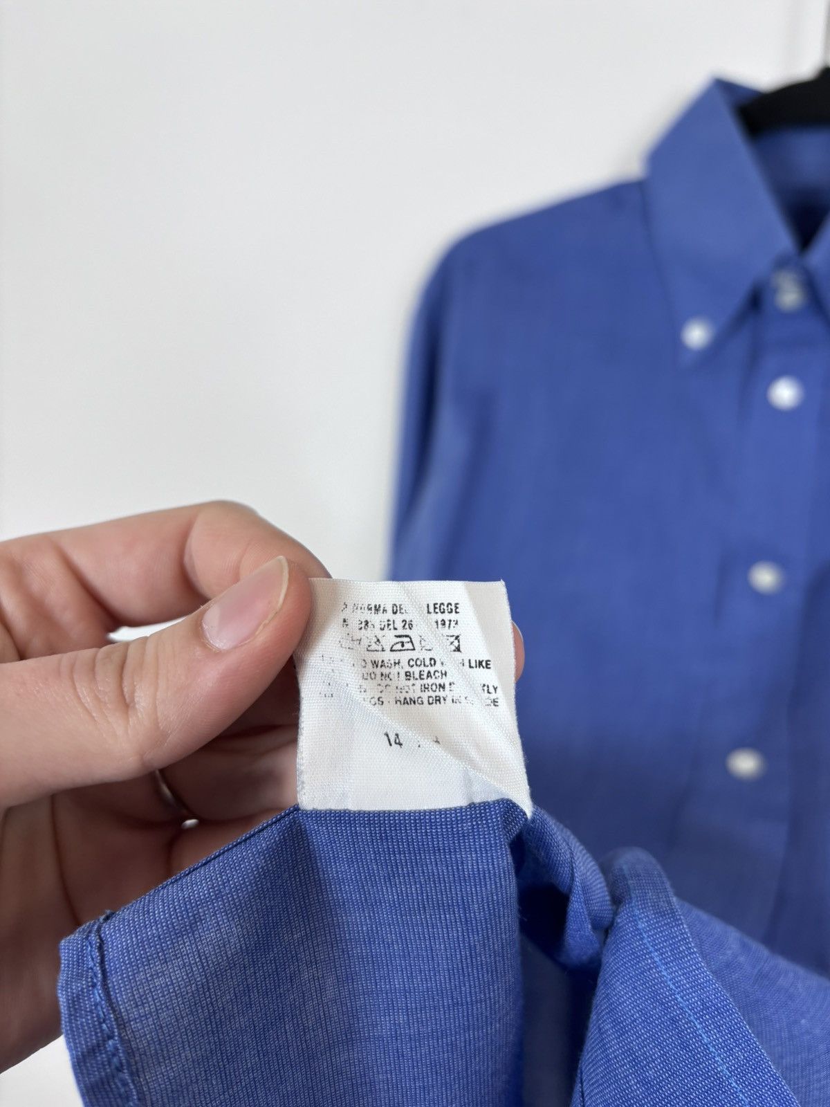 Versace Jeans Couture Vintage Versace Jeans Couture Men’s Blue Long Sleeve Shirt Size US M / EU 48-50 / 2 - 15 Thumbnail
