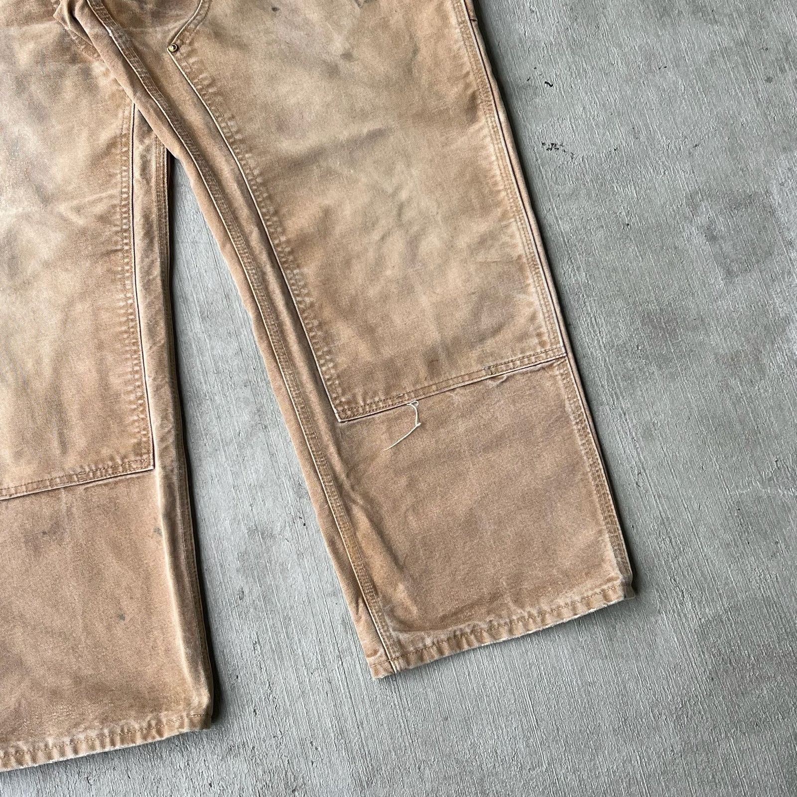 Carhartt × Vintage Carhartt faded brown double knee work wear carpenter pants Size US 38 / EU 54 - 9 Thumbnail