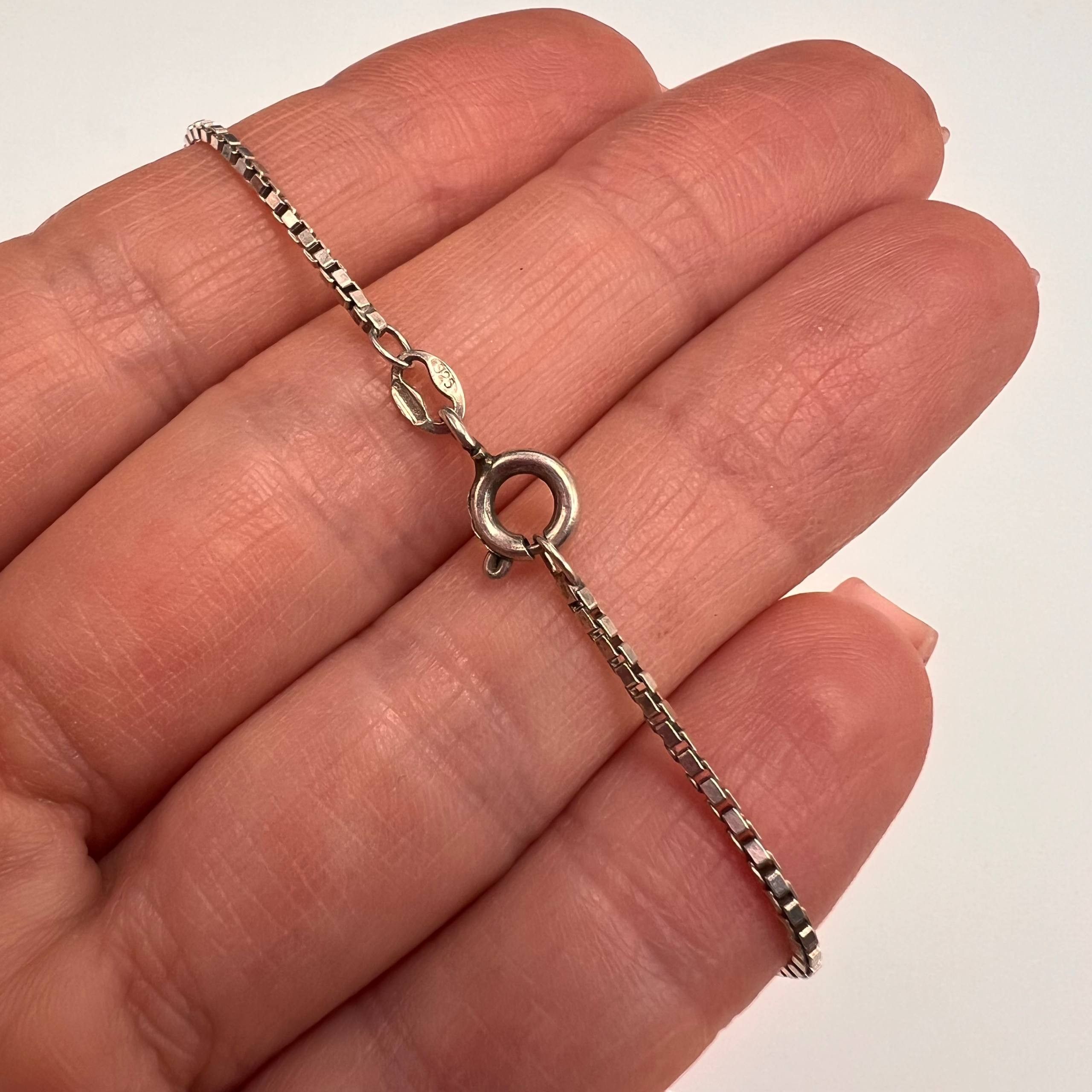 Sterling Silver Vintage Sterling Silver 925 Italian Chain Necklace 5.3 g Size ONE SIZE - 6 Thumbnail