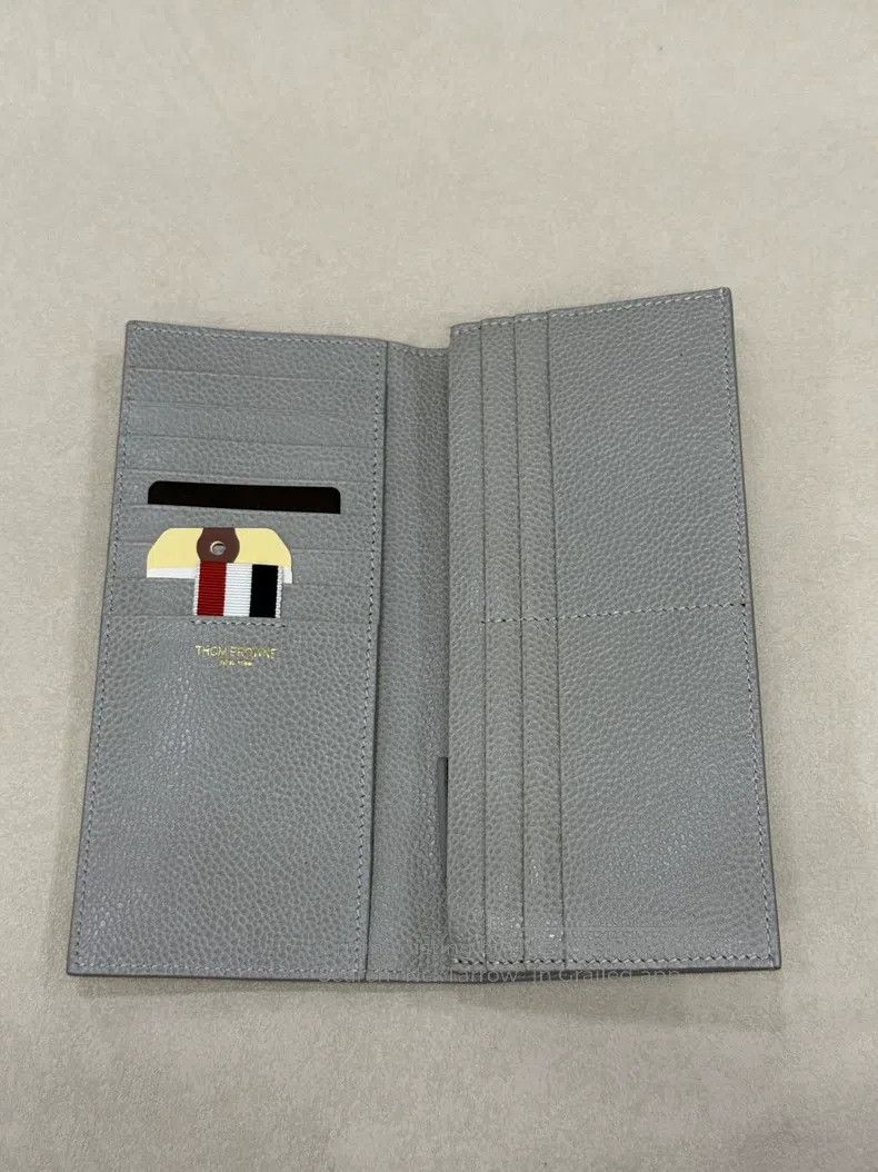 Thom Browne Thom Browne Gray lily-leaf striped long wallet Size ONE SIZE - 2 Thumbnail