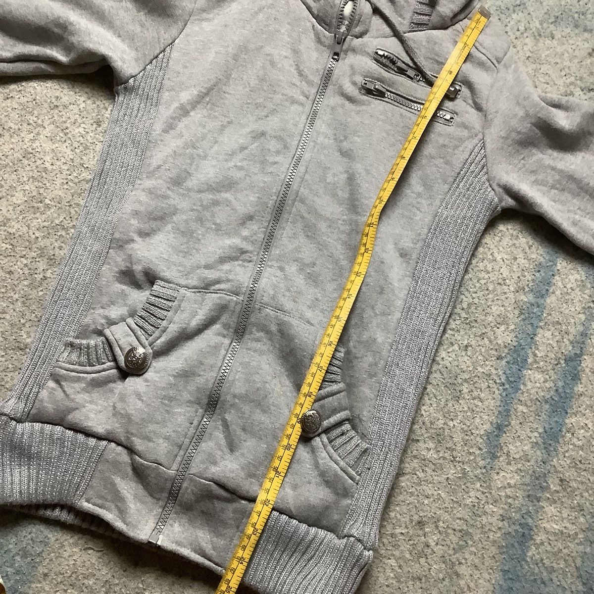 If Six Was Nine × Japanese Brand × Seditionaries Japanese Brand Shiny Ripple Sweater Jacket Hoody Size US M / EU 48-50 / 2 - 12 Thumbnail