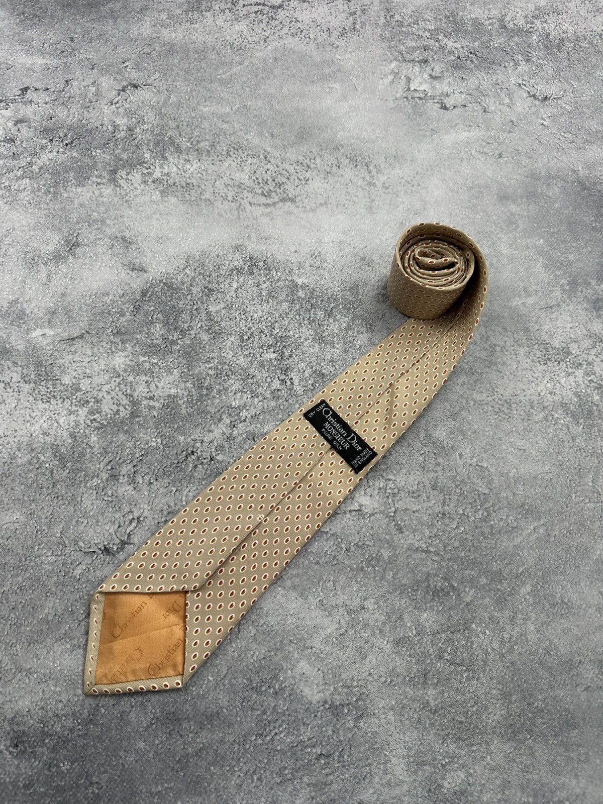 Vintage Christian Dior Monsieur 100% Silk Tie Luxury England